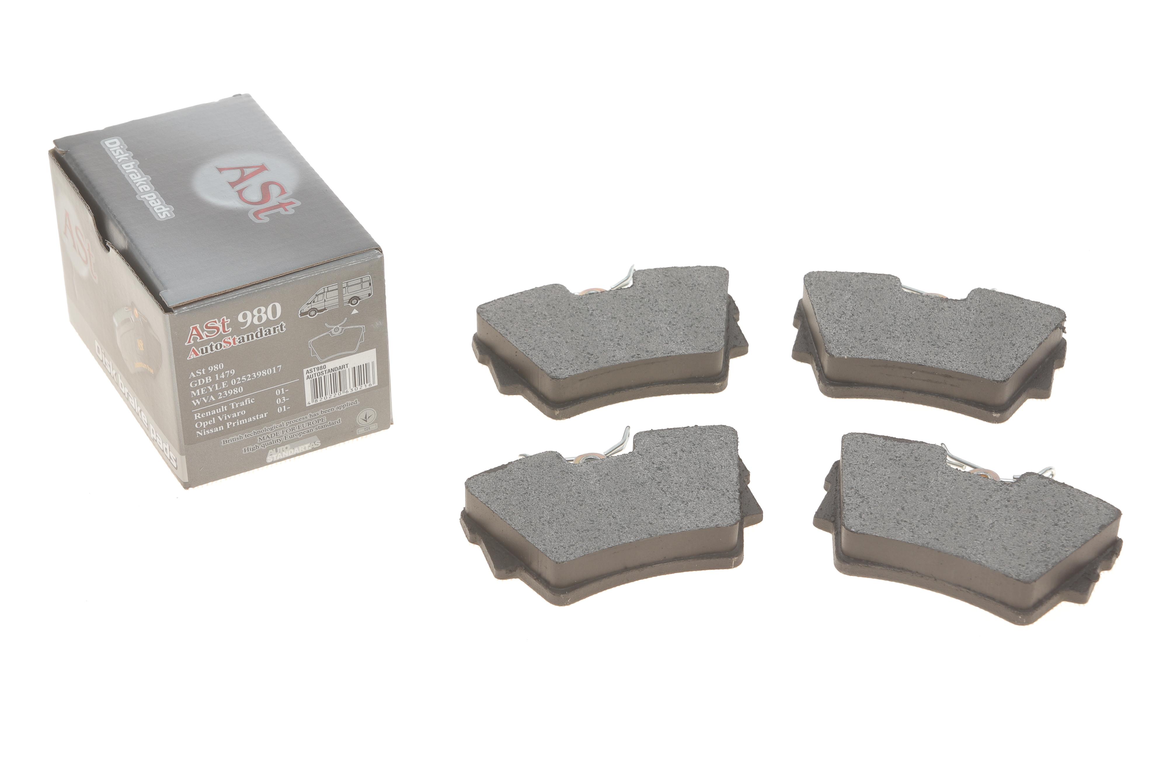 Колодки гальмівні (задні) Renault Trafic/Opel Vivaro 01-