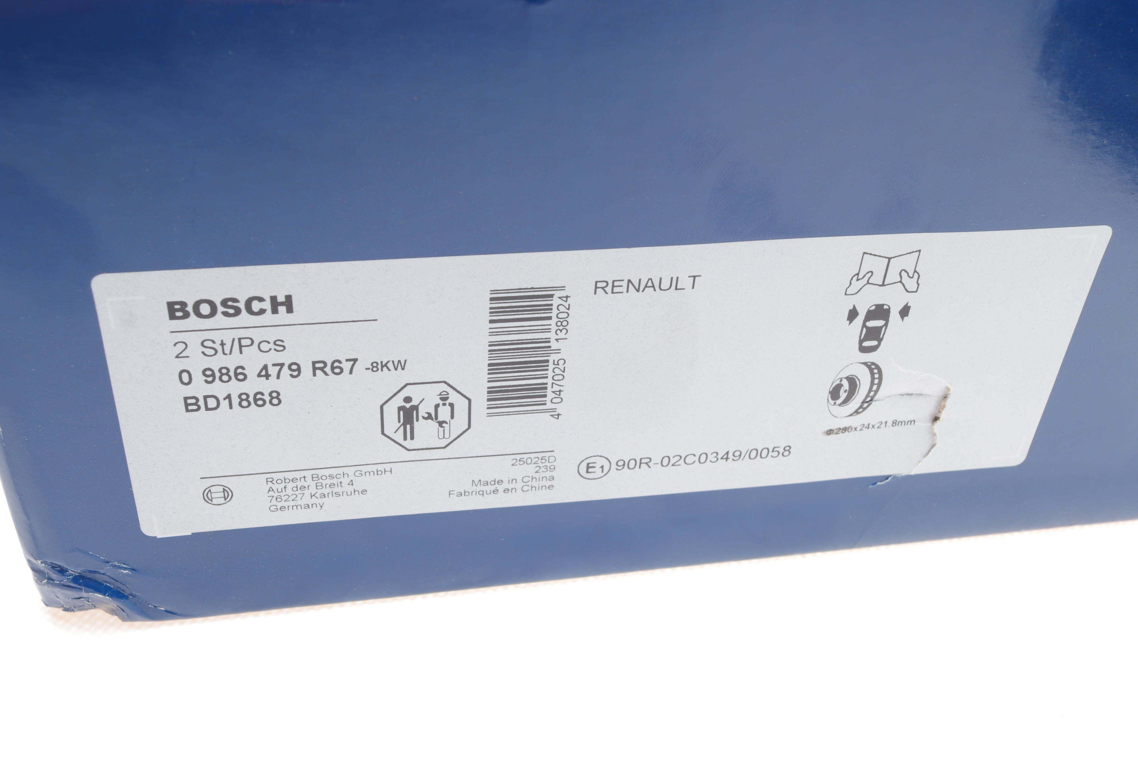 Диск гальмівний (передній) Renault Kangoo 97- 4x4 (280x24)