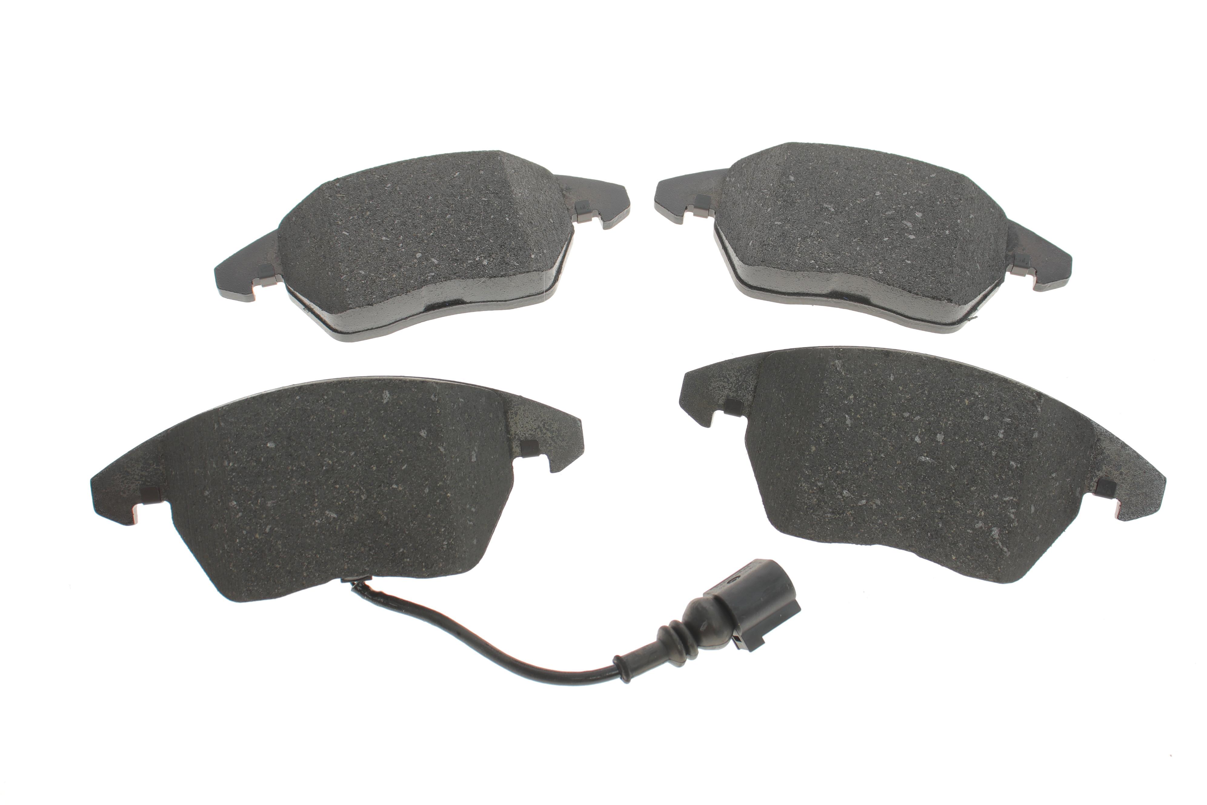 Колодки гальмівні (передні) VW Caddy/Golf/Jetta/Passat/Touran/Skoda Fabia/Octavia 03- (ушки вниз) (Ate)