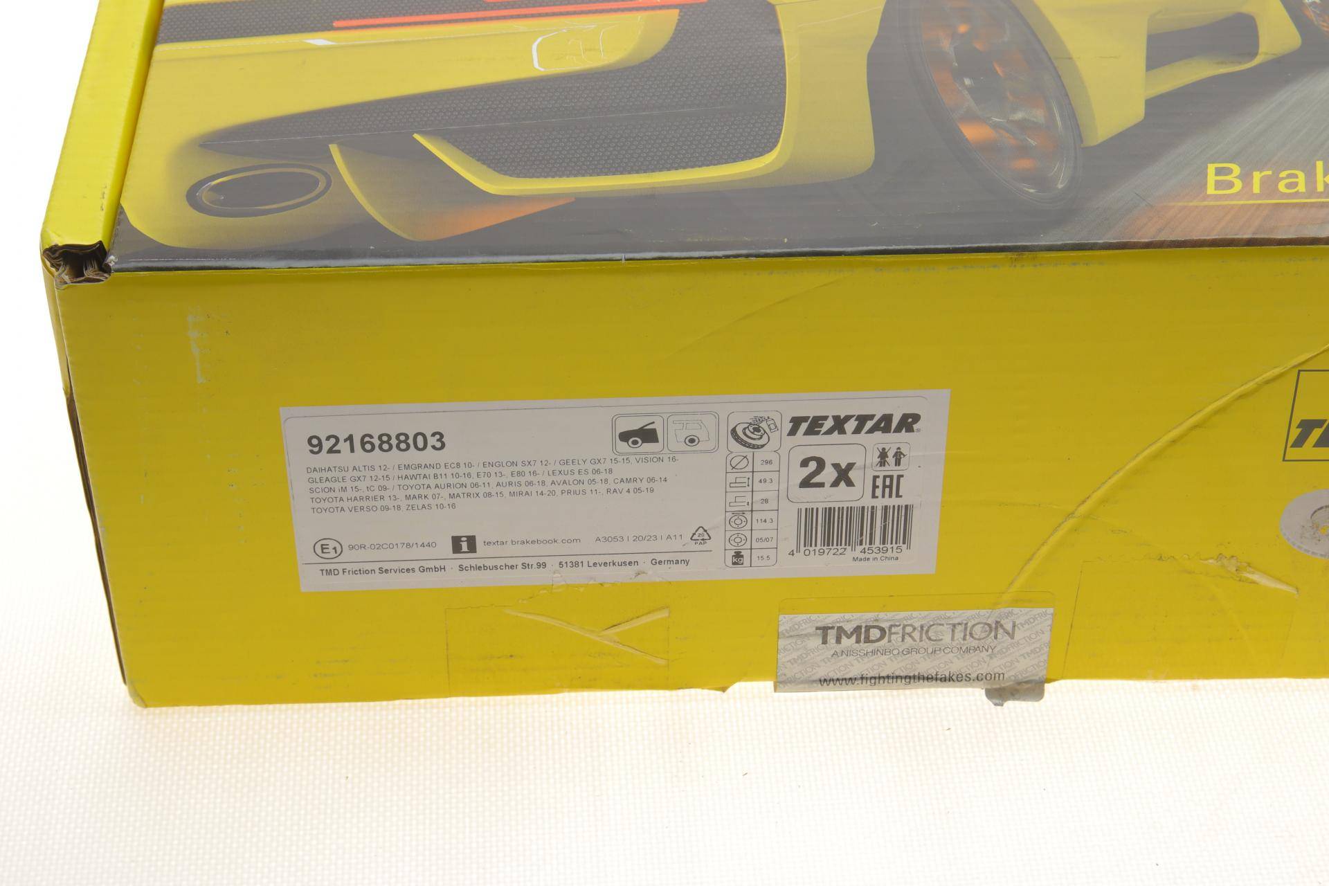 Диск гальмівний (передній) Toyota Rav4 2.0-2.2 06- (296x28) PRO