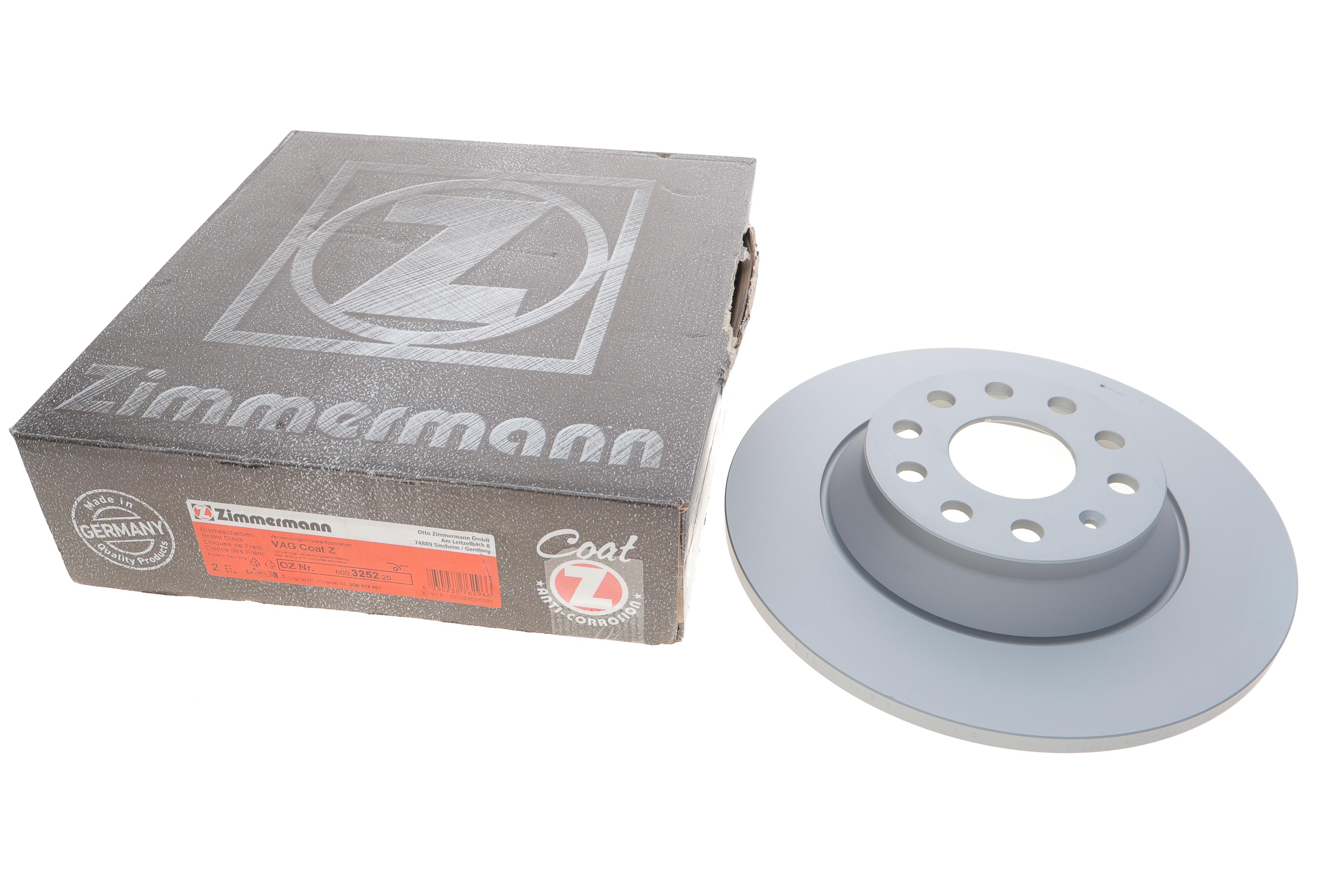 Диск гальмівний (задній) VW Golf VII 12-/Passat 14- (300x12) (з покриттям) (повний)