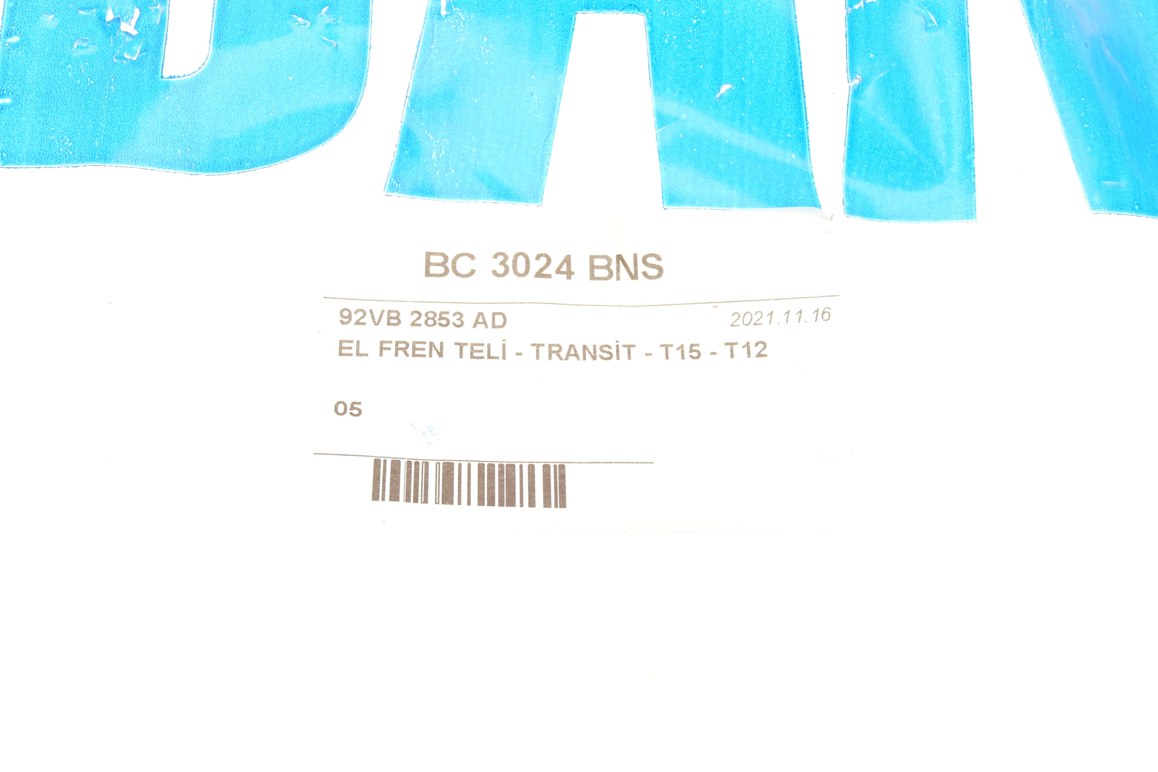 Трос ручника (задній) Ford Transit 92-00 (2975/1060/280mm)