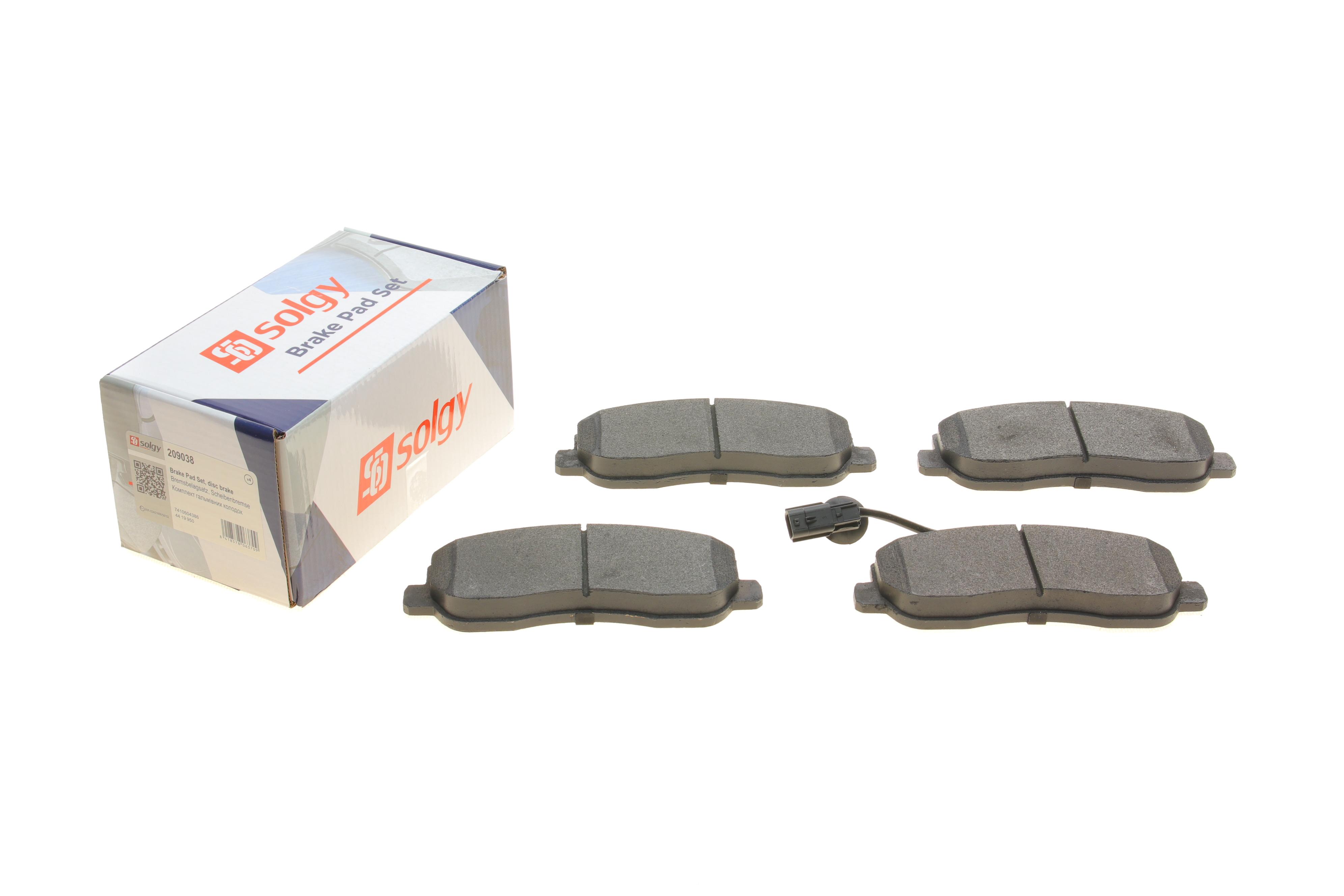 Колодки гальмівні (передні) Renault Master/Opel Movano 10- (з датчиком)