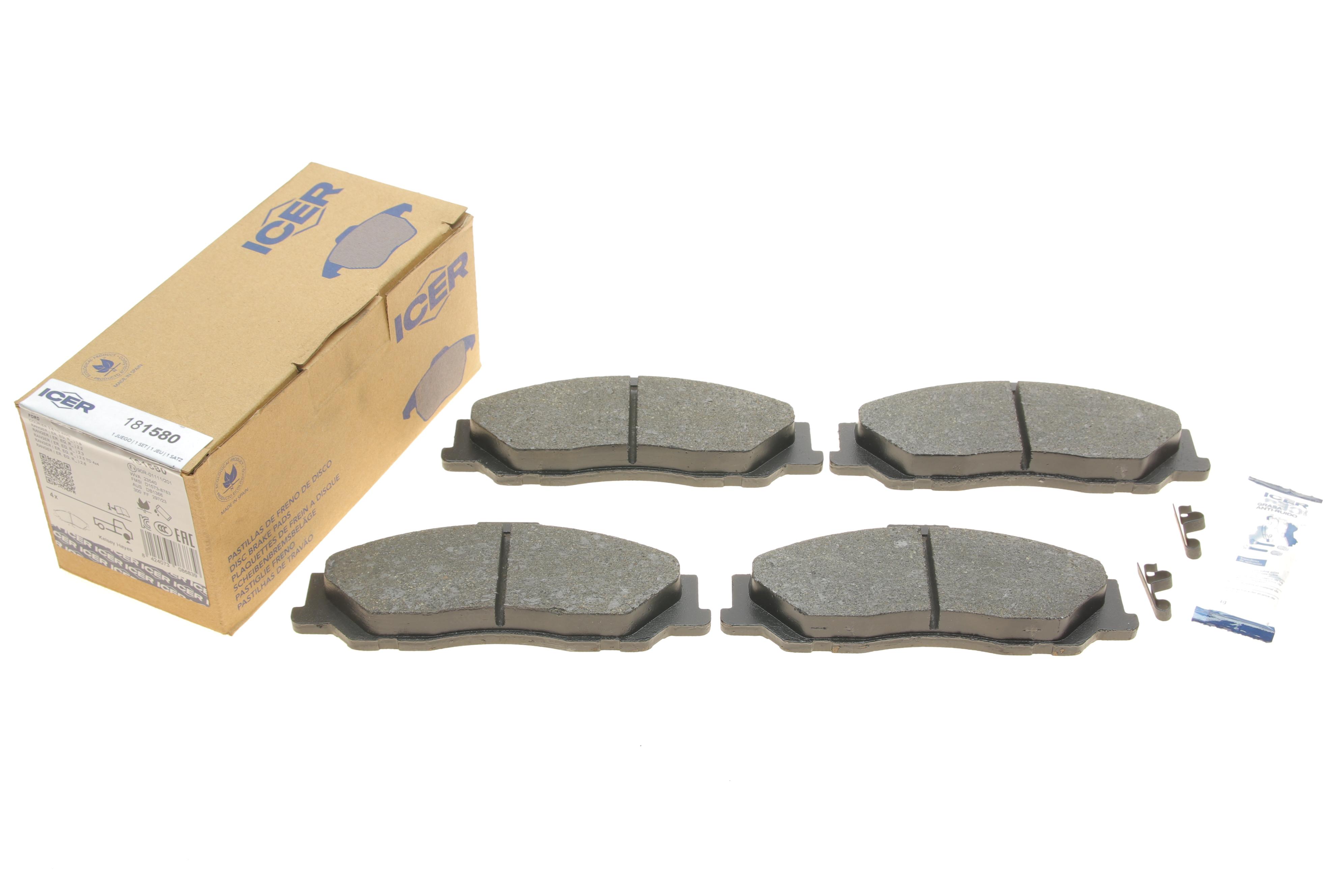 Колодки гальмівні (передні) Ford Ranger 99-12/Mazda B-serie 99-06/BT-50 06-