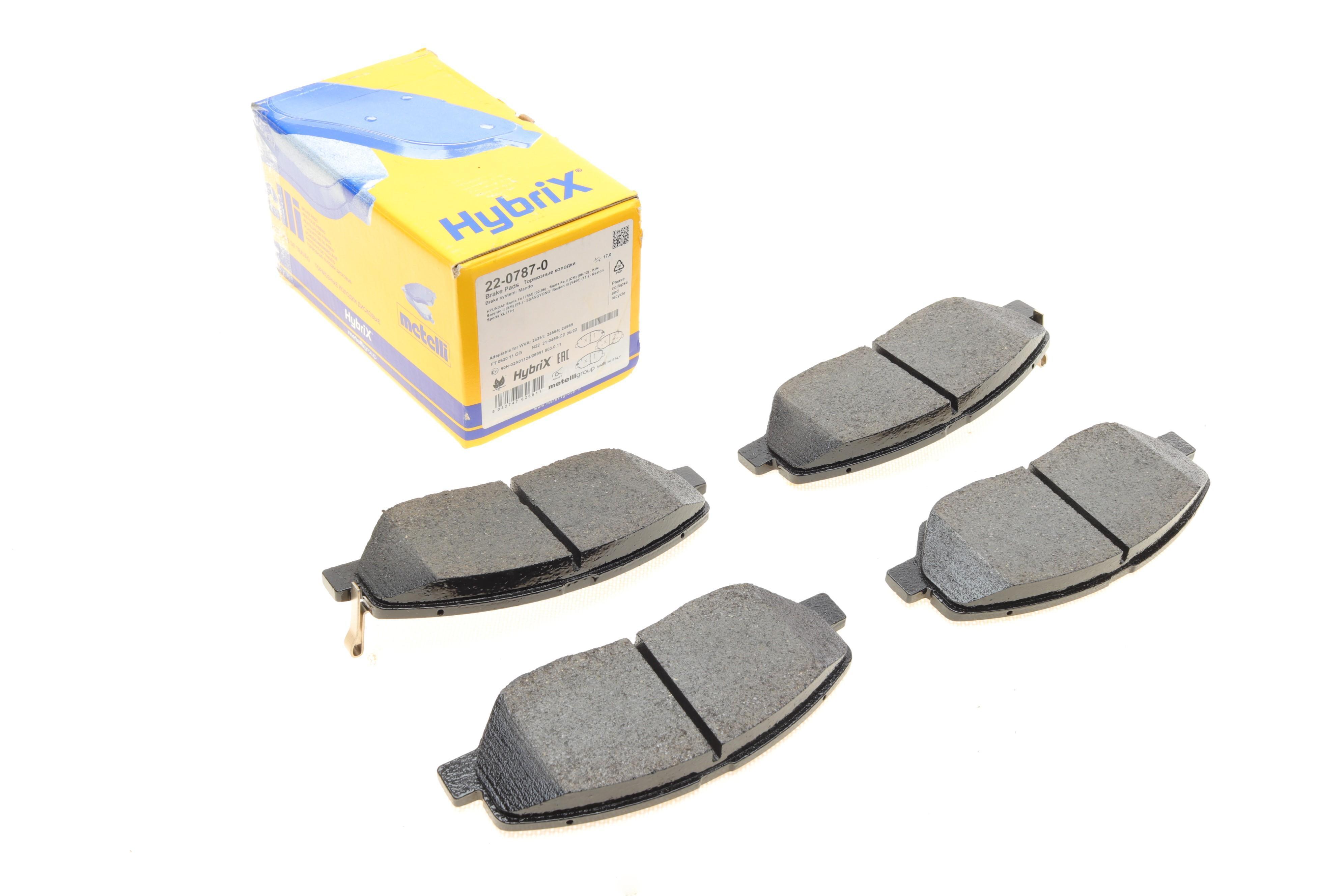 Колодки гальмівні (передні) Hyundai Santa Fe II/III/Genesis 06-/Kia Sorento/Ssangyong Korando 09-