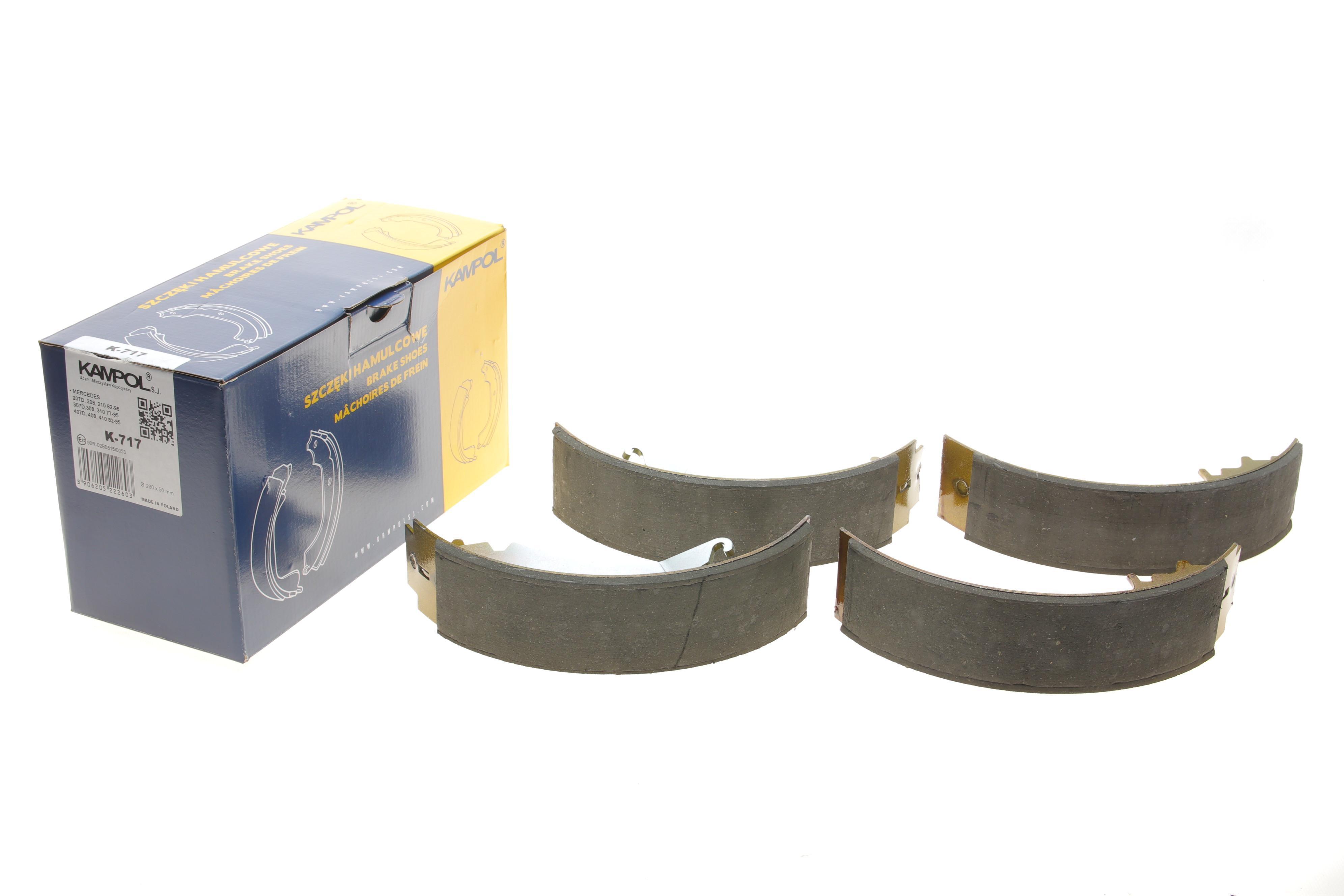 Колодки гальмівні (задні) MB 308-310D (барабанні) (в зборі)