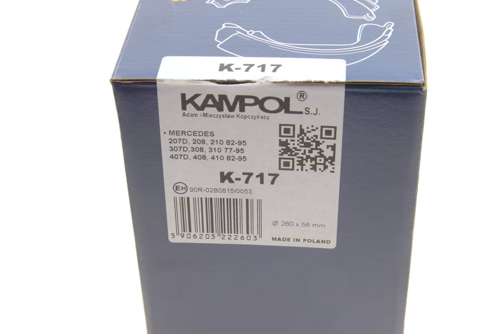 Колодки гальмівні (задні) MB 308-310D (барабанні) (в зборі)