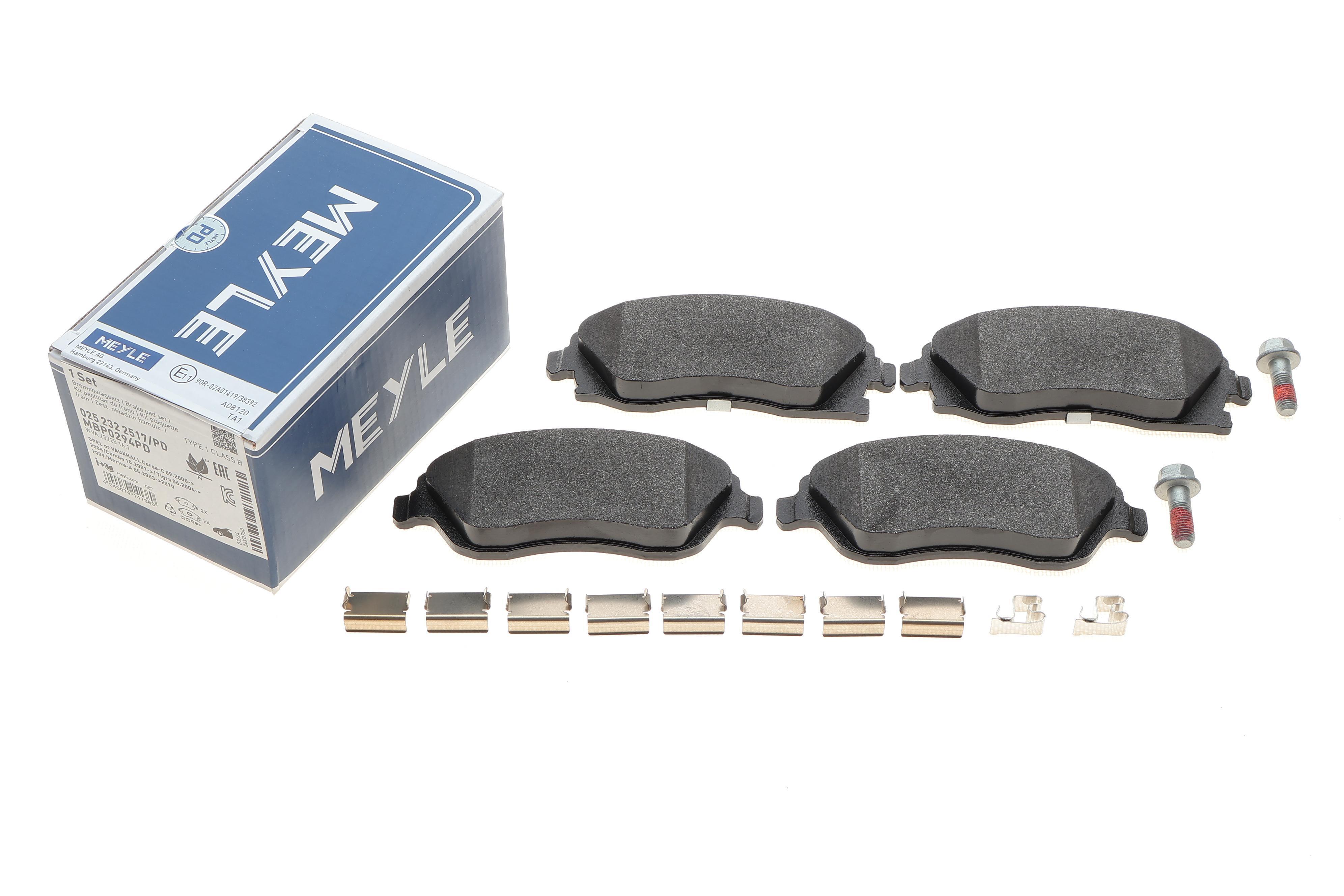 Колодки гальмівні (передні) Opel Combo 01-04