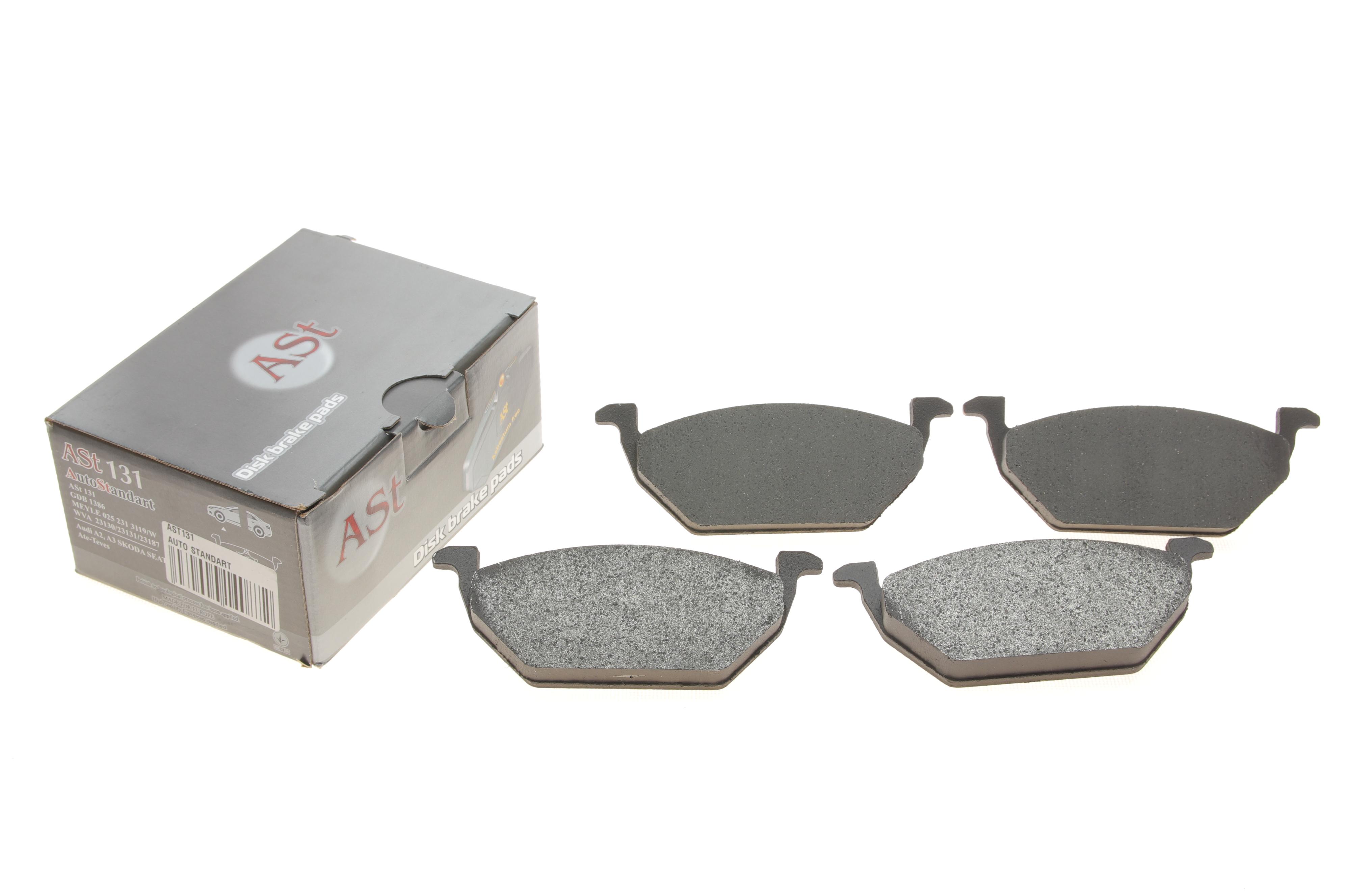 Колодки гальмівні (передні) VW Caddy 03- (ушки вверх)