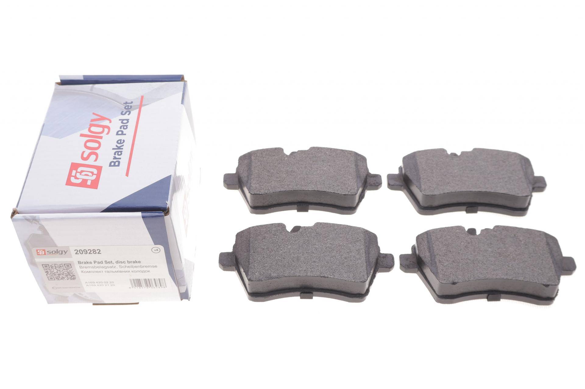 Колодки гальмівні (передні) MB A-class (W169) 04-12/B-class (W245) 05-11