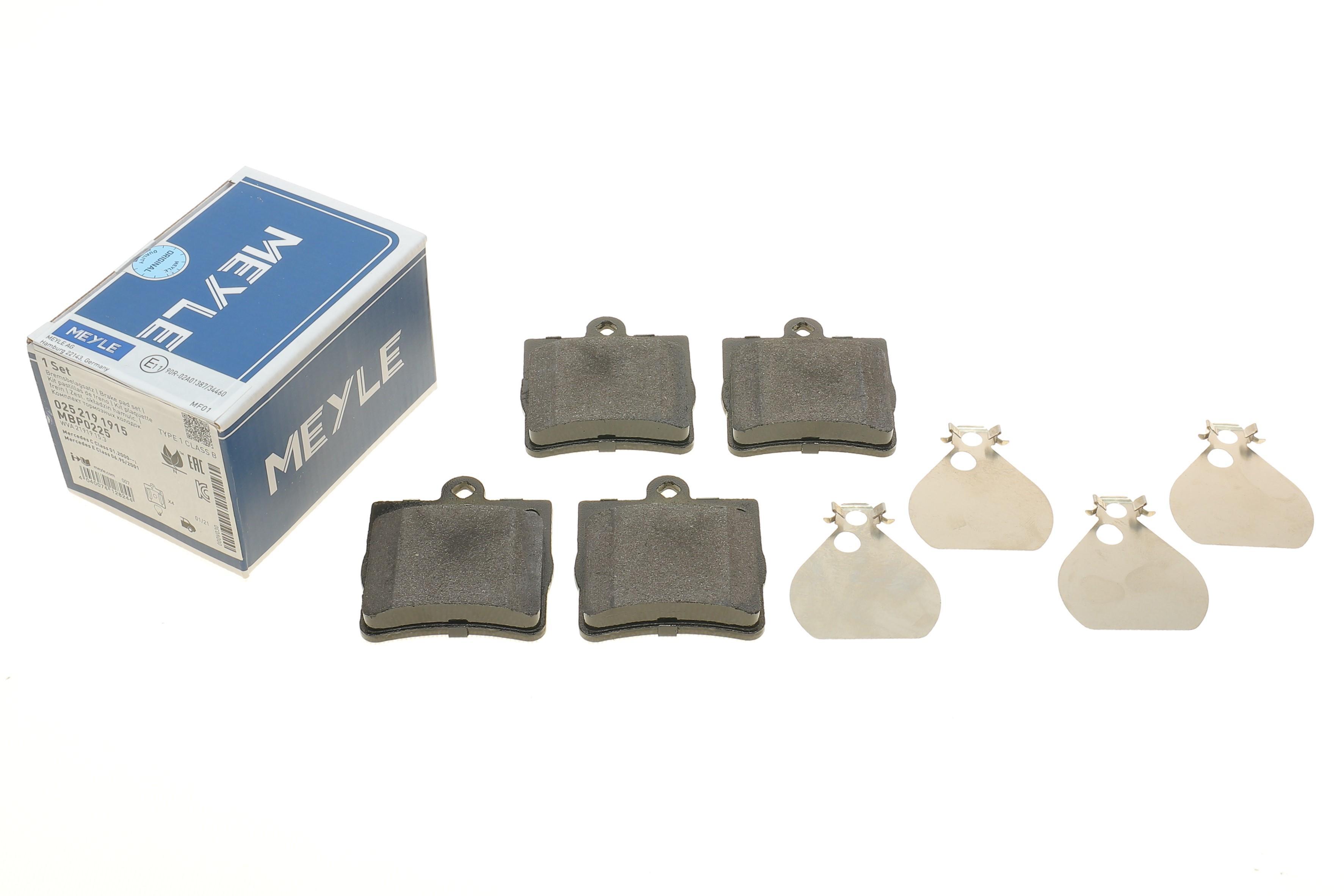 Колодки гальмівні (задні) MB (W202/203/208/210) 93-11