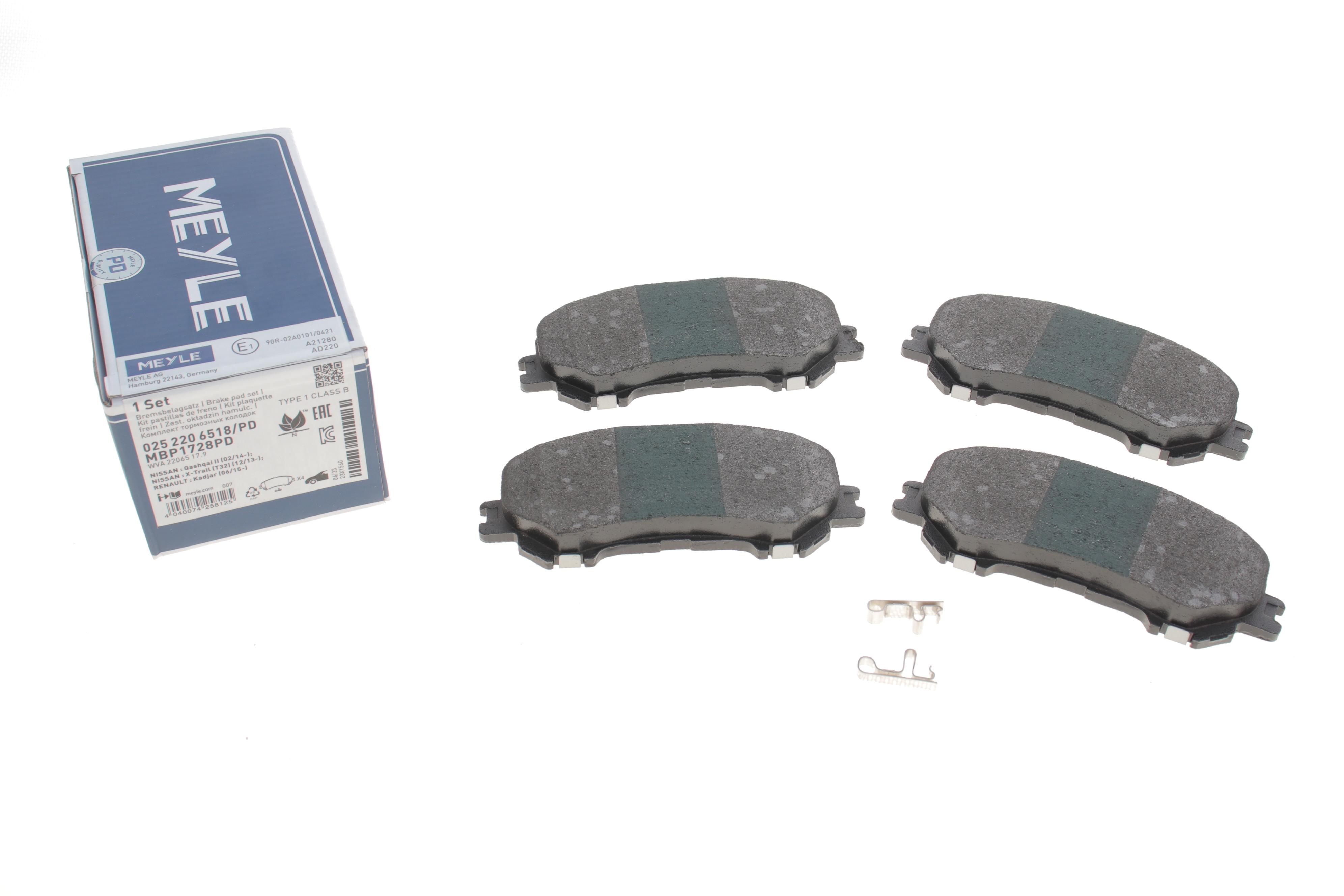 Колодки гальмівні (передні) Nissan Qashqai II/Renault Kadjar 13-