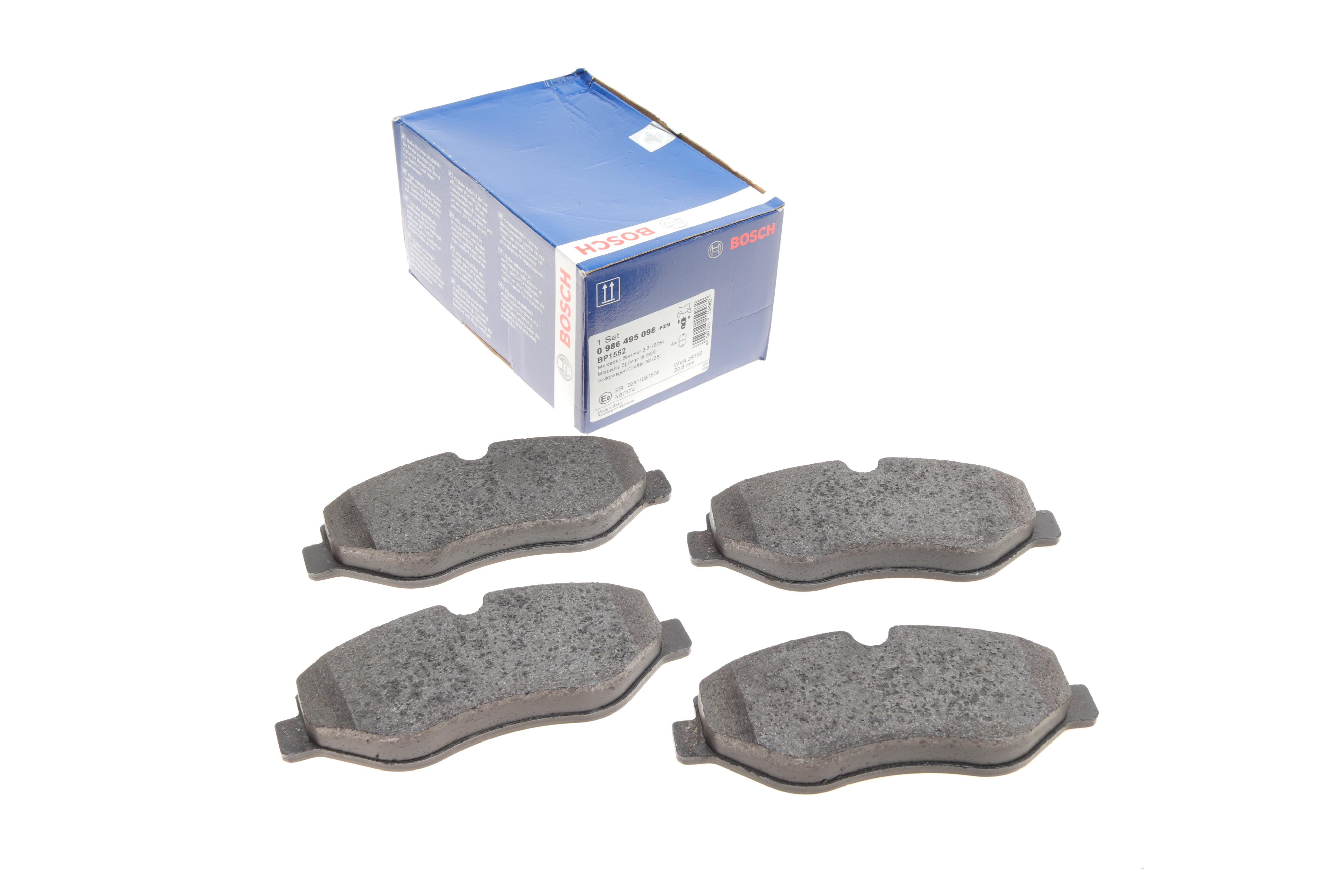 Колодки гальмівні (передні) MB Sprinter (906) /Vito (W639) 03-