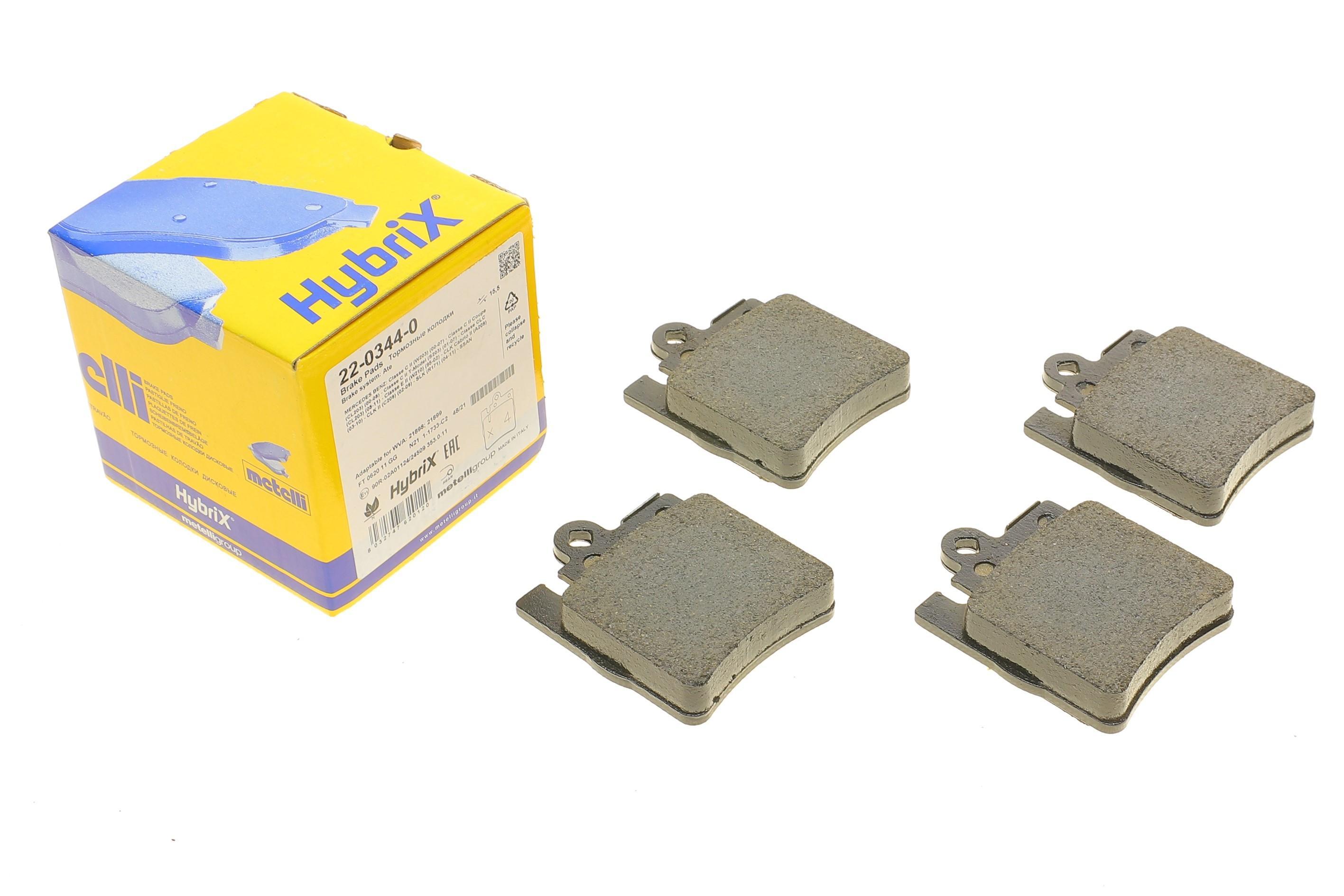 Колодки гальмівні (задні) MB C-class (W203/S203/CL203)/CLK-class (C209) 00-11/E-class (S210) 96-99