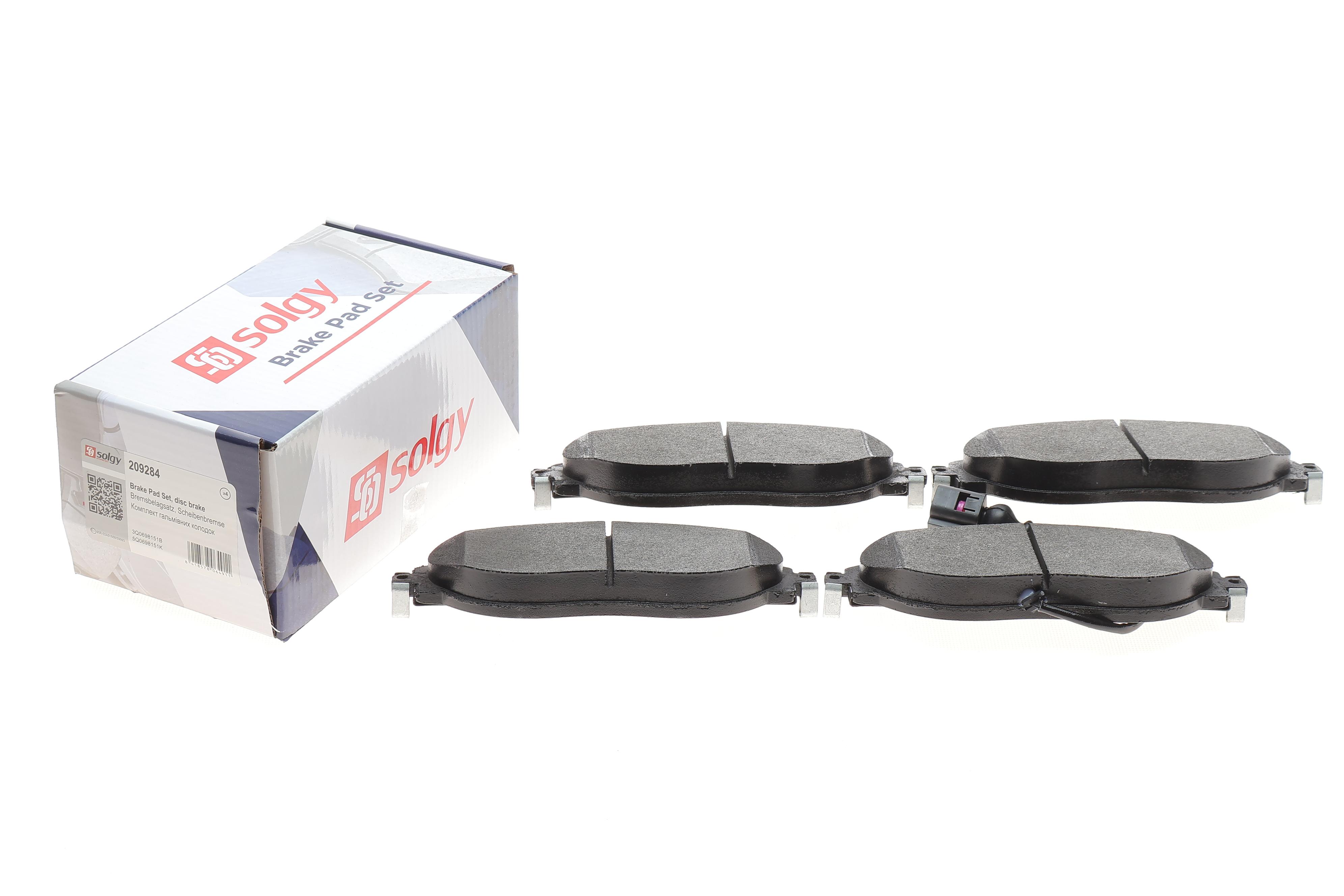 Колодки гальмівні (передні) Audi A3/Skoda Octavia III/VW Passat/Golf 13-