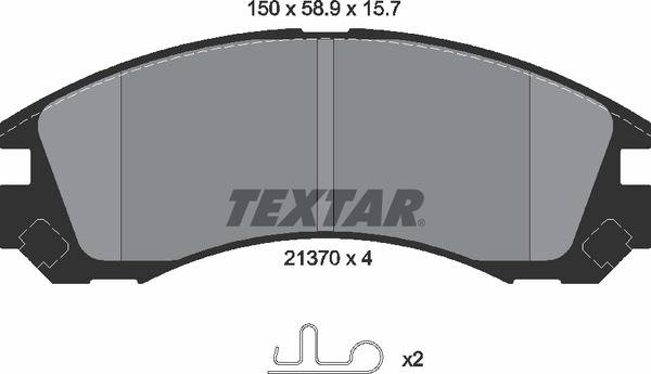 Колодки гальмівні (передні) Mitsubishi Outlander/Lancer 02- (Akebono)