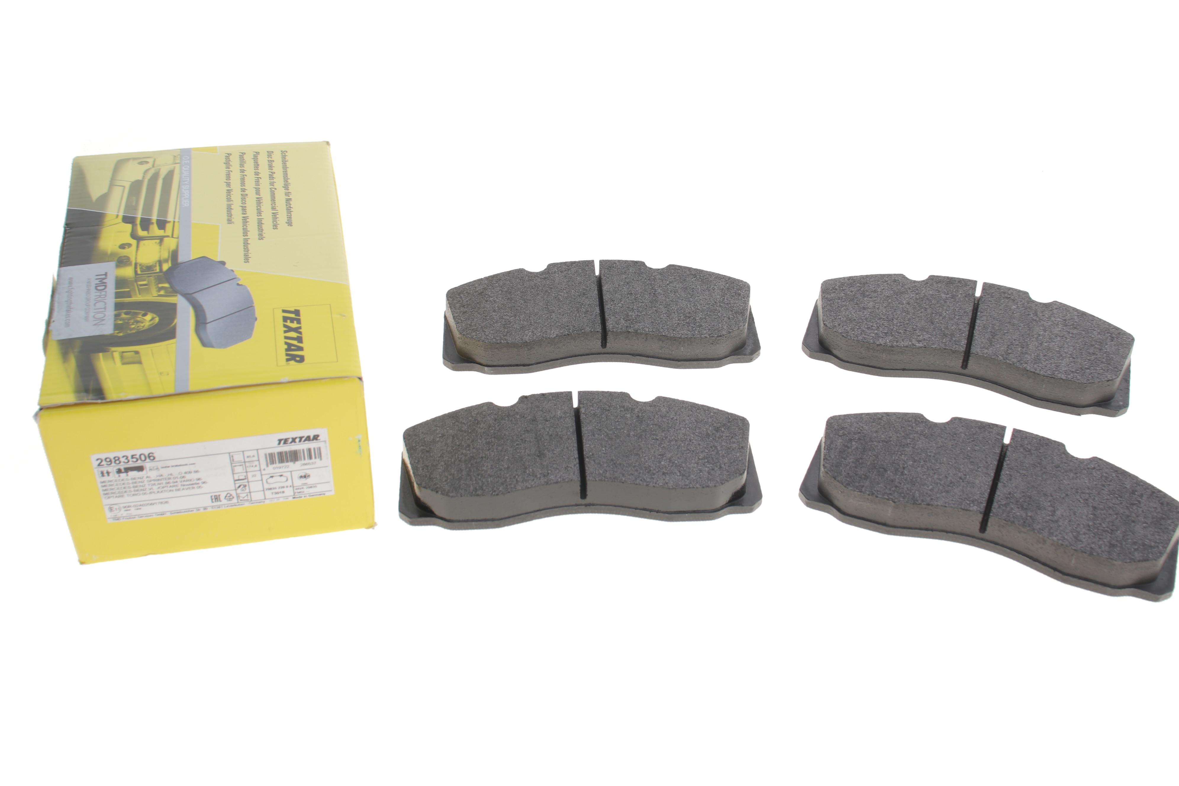 Колодки гальмівні (передні) MB 609-814/Vario (Teves)