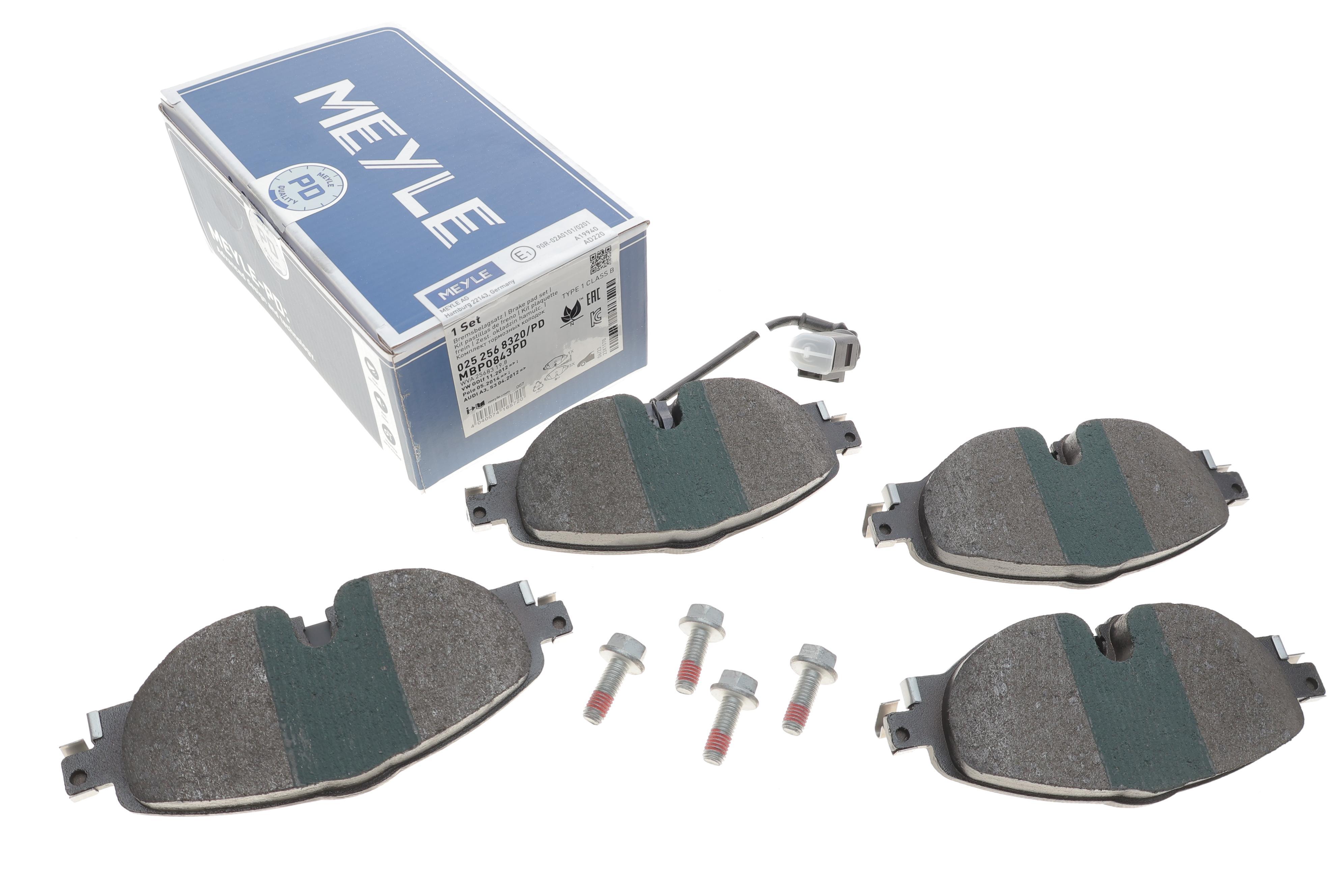 Колодки гальмівні (передні) VW Caddy IV/Golf VII/Passat B8/Skoda Octavia/Seat Leon 12- (з датчиком)