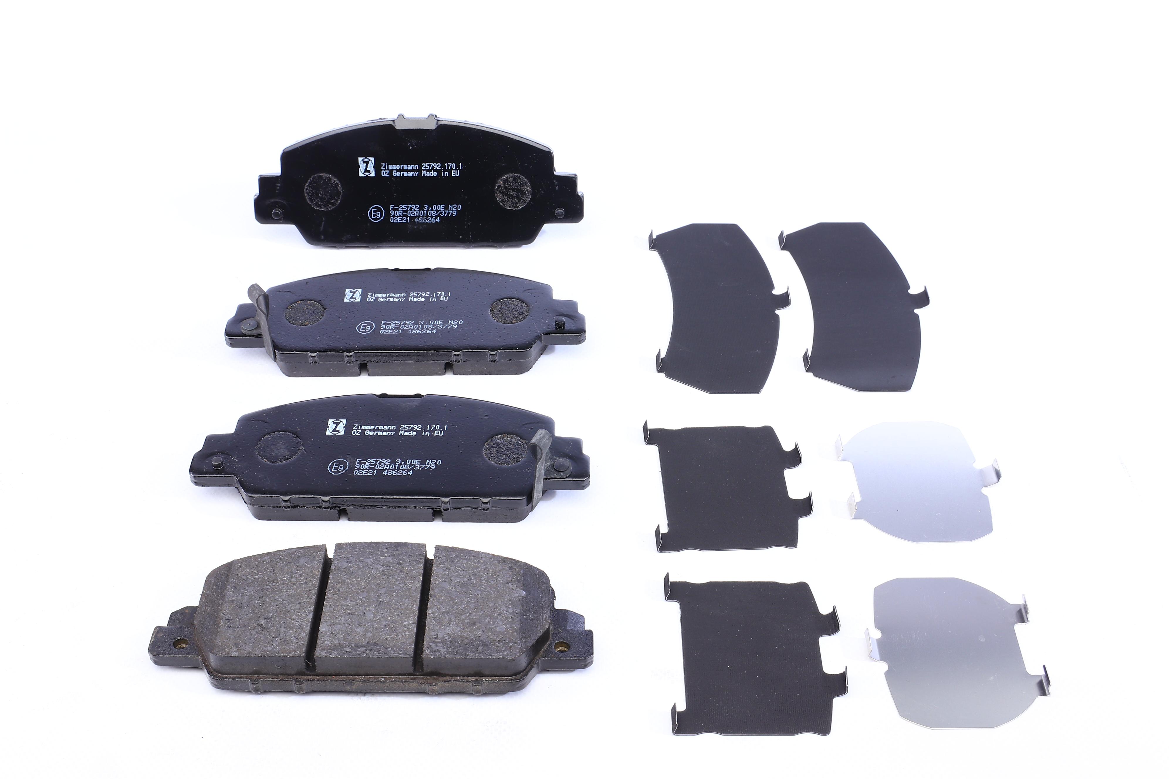 Колодки гальмівні (передні) Honda Accord IX/X 12-/HR-V 15- (Akebono)