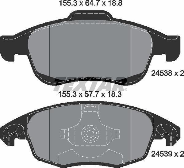 Колодки гальмівні (передні) Citroen Berlingo/Peugeot Partner 08- (Teves) Q+