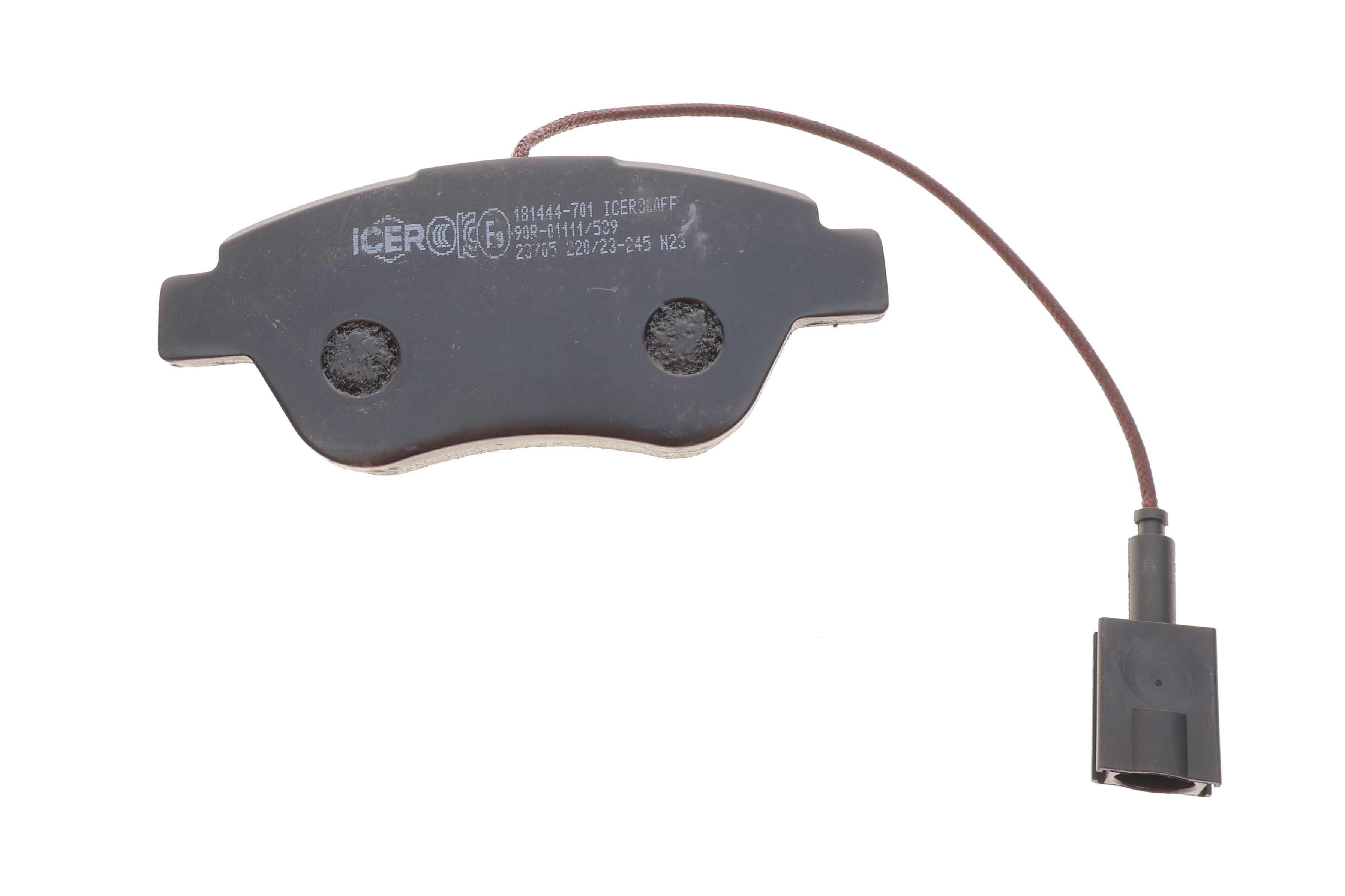 Колодки гальмівні (передні) Citroen Nemo/Peugeot Bipper/Fiat Fiorino/Punto 08-/Doblo 01- (+датчик)