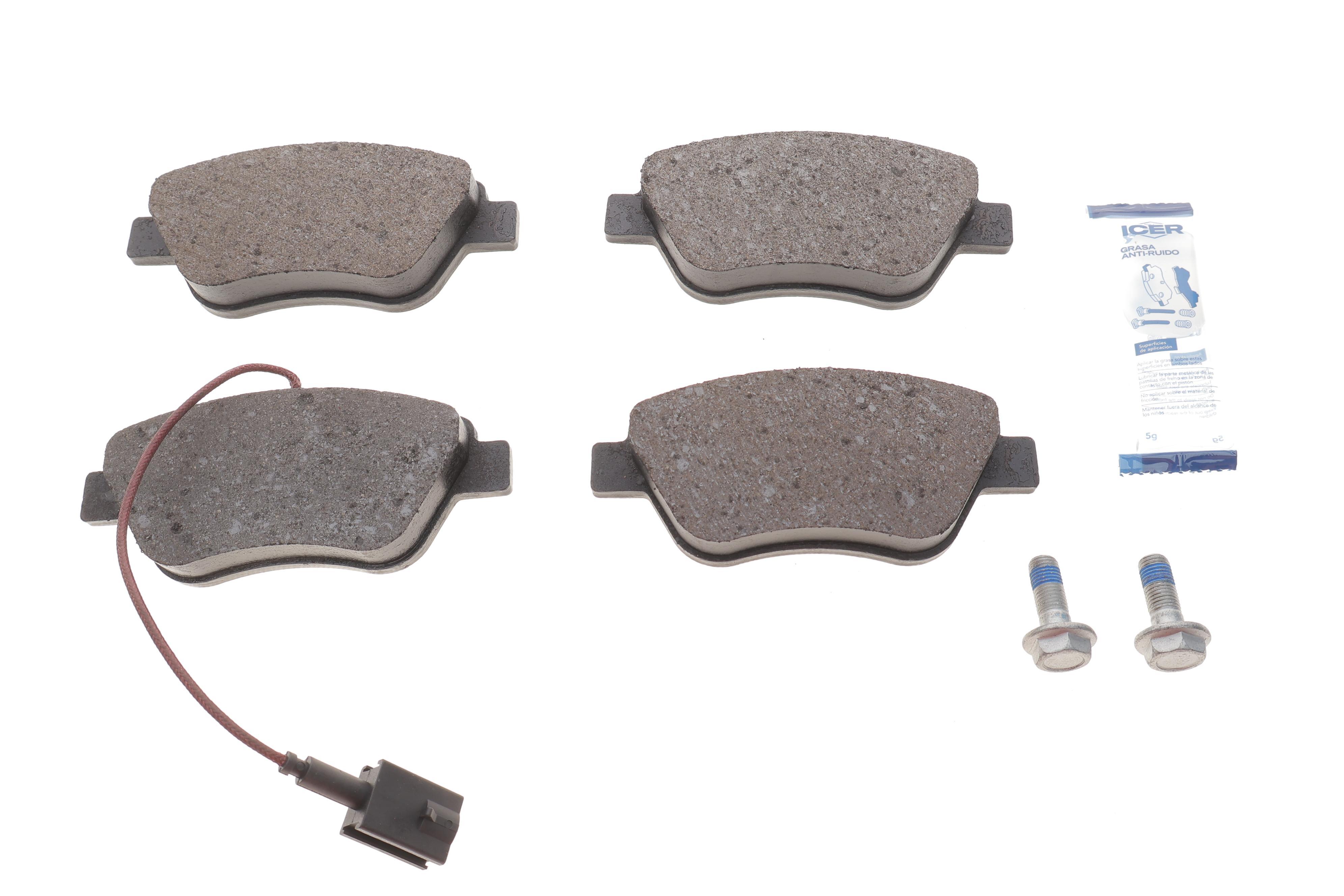 Колодки гальмівні (передні) Citroen Nemo/Peugeot Bipper/Fiat Fiorino/Punto 08-/Doblo 01- (+датчик)