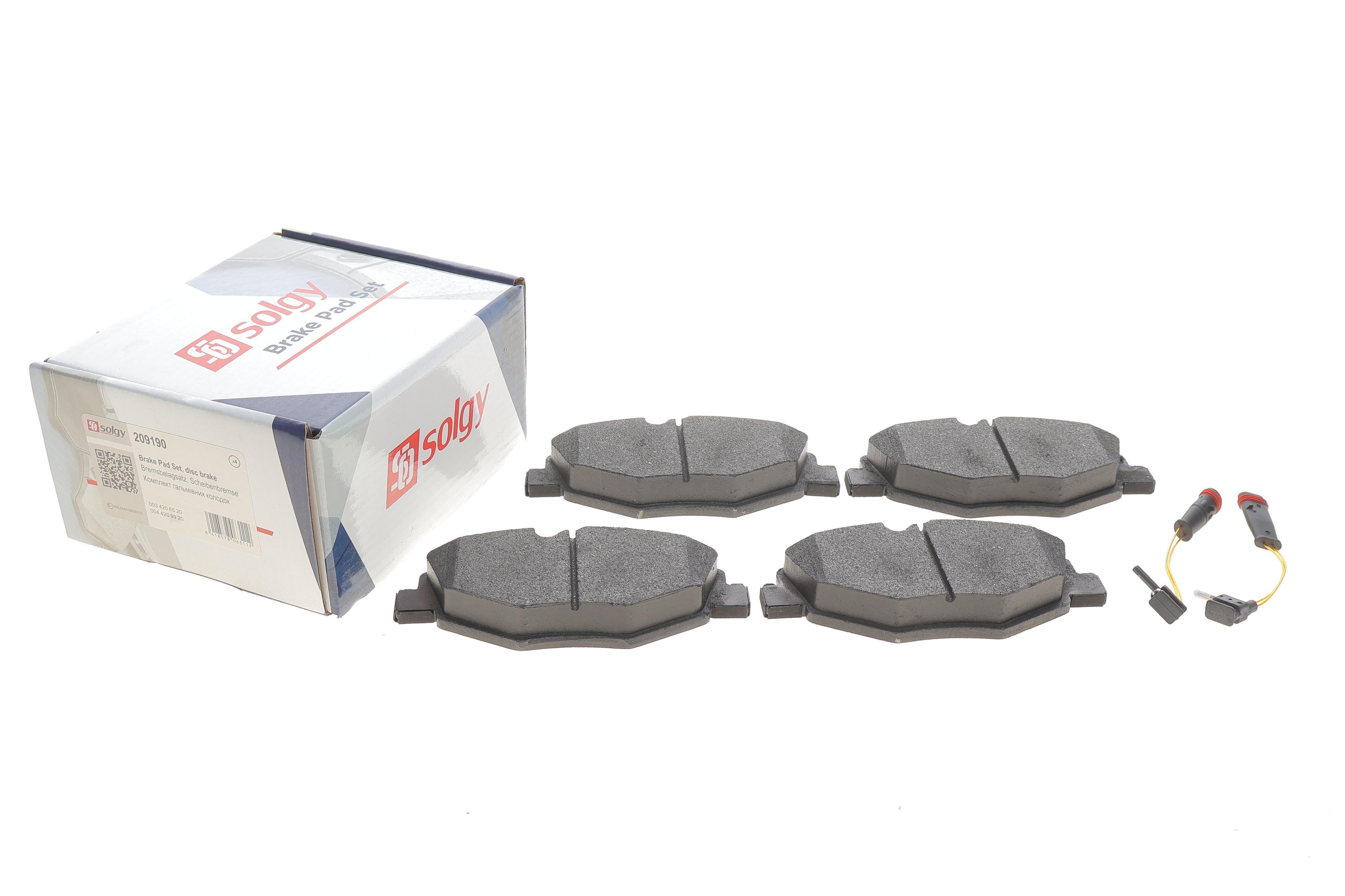 Колодки гальмівні (передні) MB E-class (W211/S211) 02-09 (+датчики)