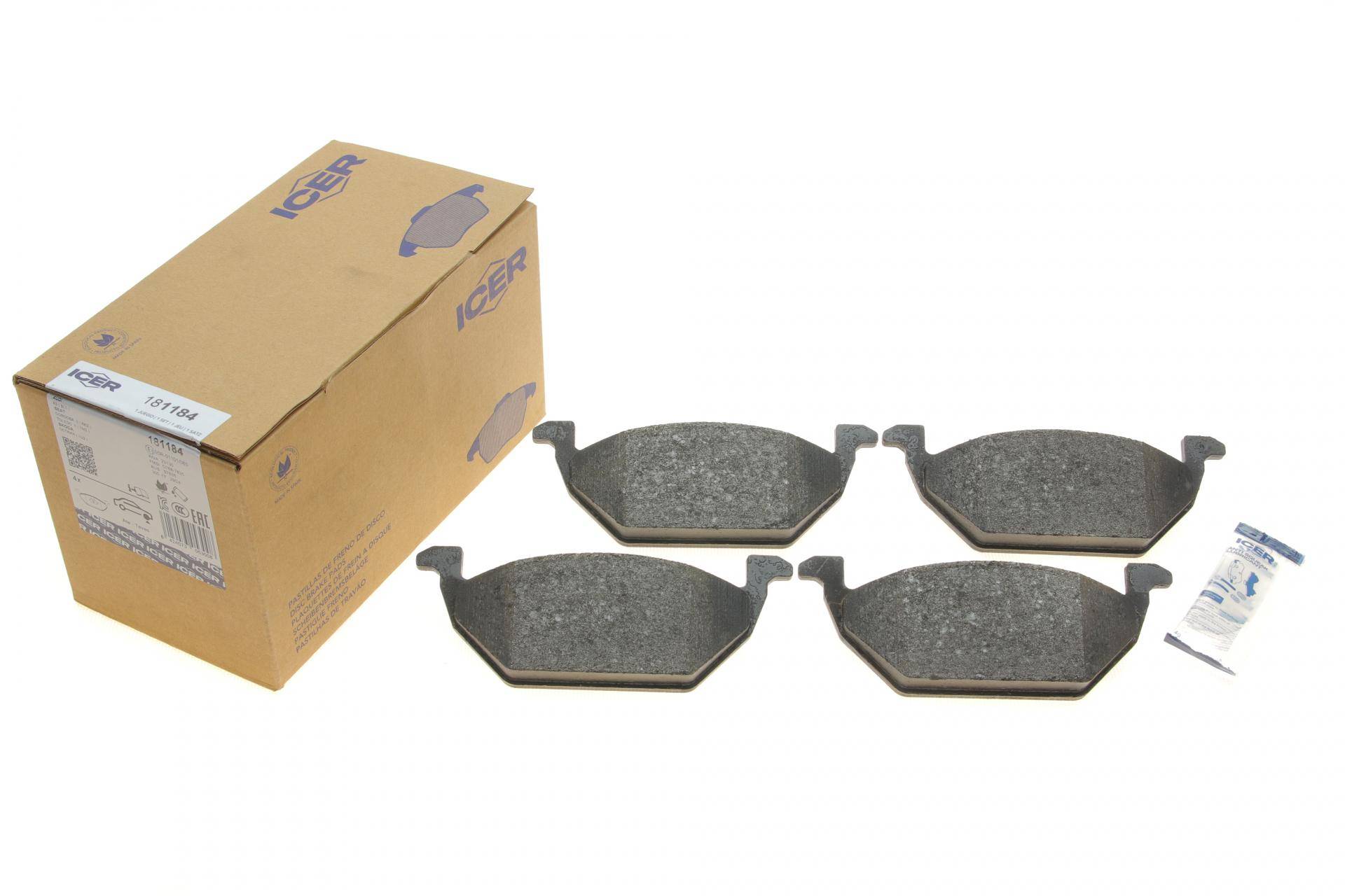 Колодки гальмівні (передні) Audi A3/Seat Toledo 96-04/Skoda Octavia 96-07/VW Golf 97-05/Polo 02-