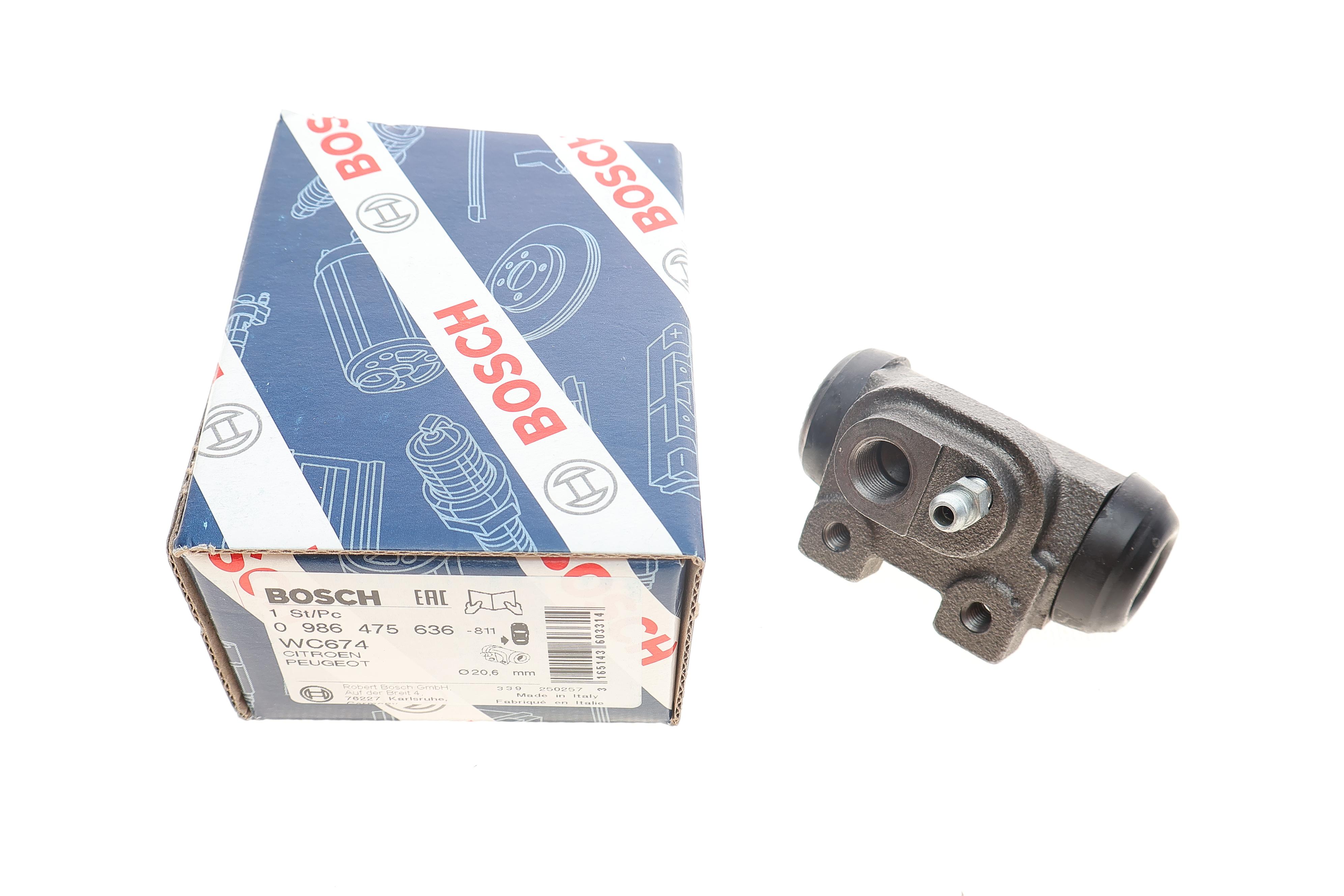 Циліндр гальмівний (задній) Renault Clio I 90-98/Peugeot 306 93-01/Citroen Xsara 97-05 (L) (d=20.6mm)