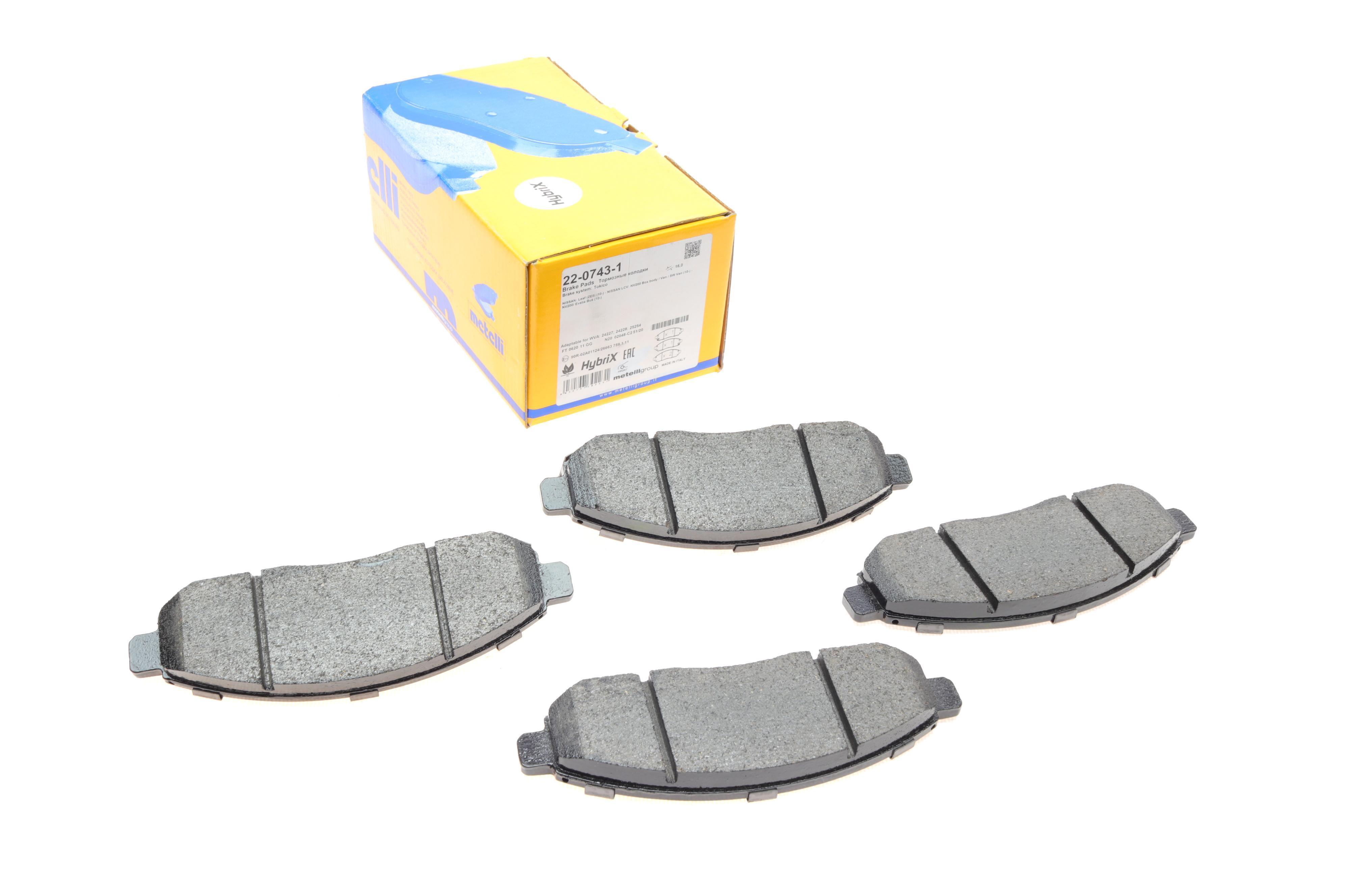 Колодки гальмівні (передні) Nissan Leaf (ZE0)/NV200 10-