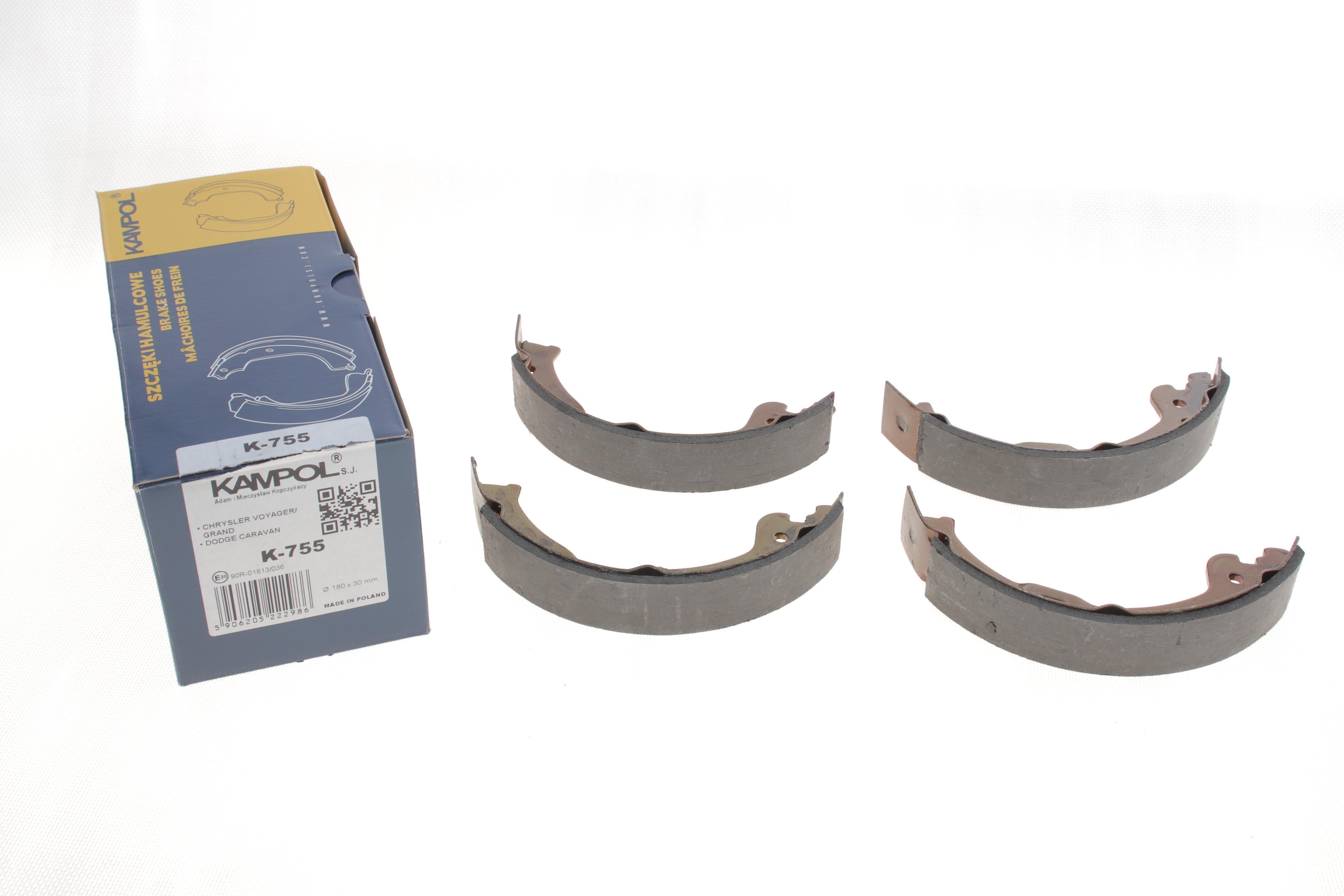 Колодки ручника Chrysler Grand Voyager 95- (180x30)