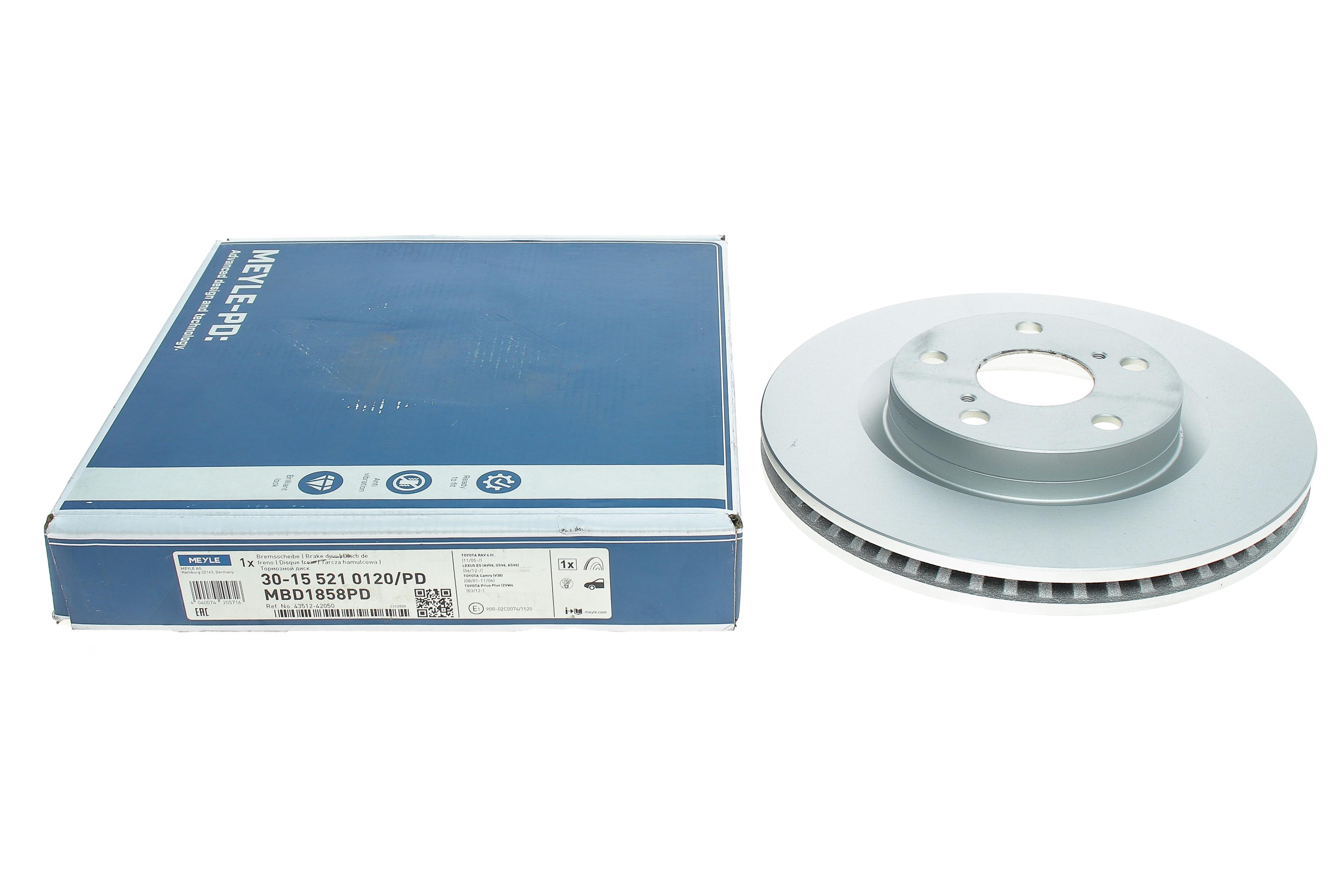 Диск гальмівний (передній) Toyota Auris 10-/Rav4 2.0-2.2 06- (296x28)