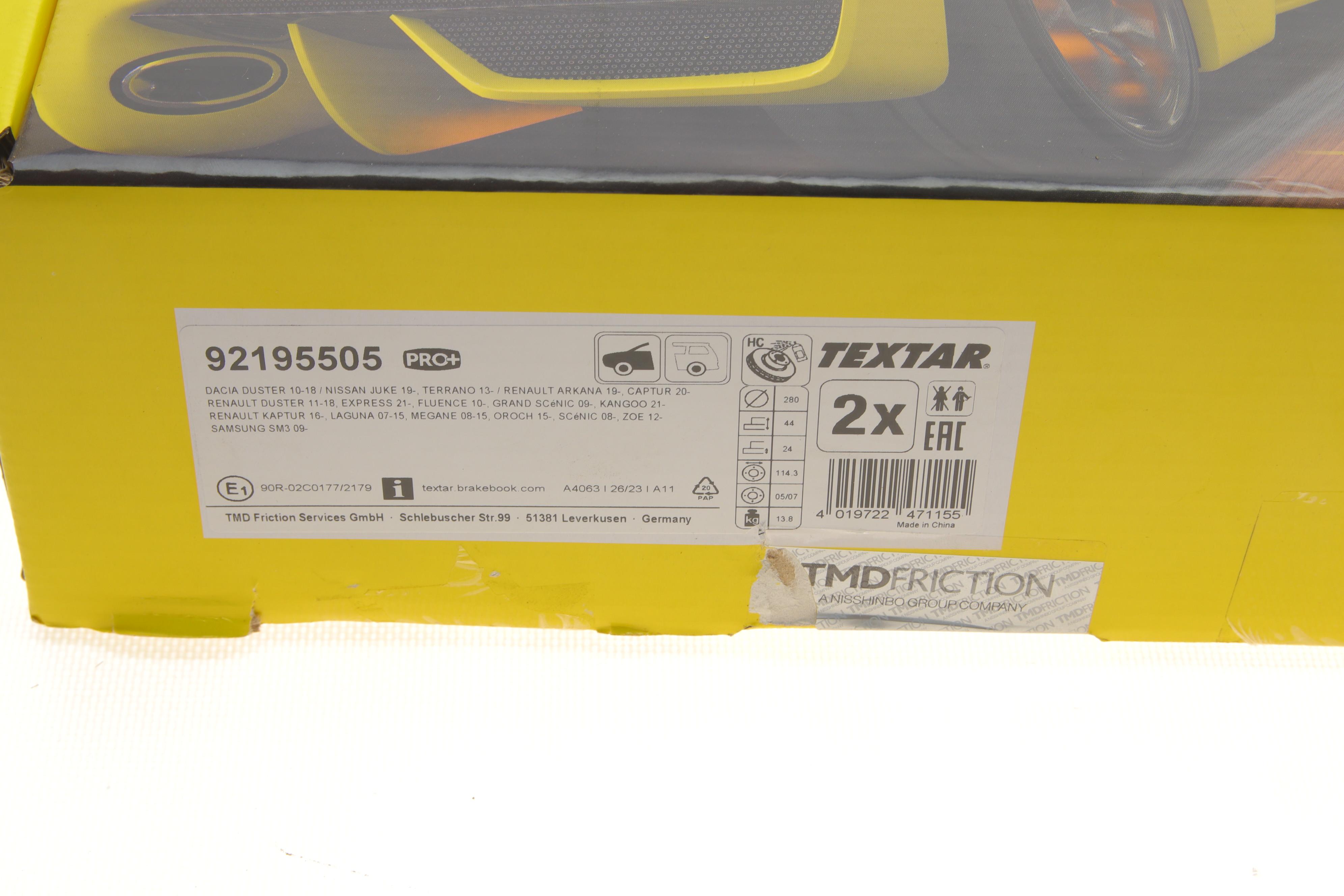 Диск гальмівний (передній) Renault Megane 08- (280x24) PRO+