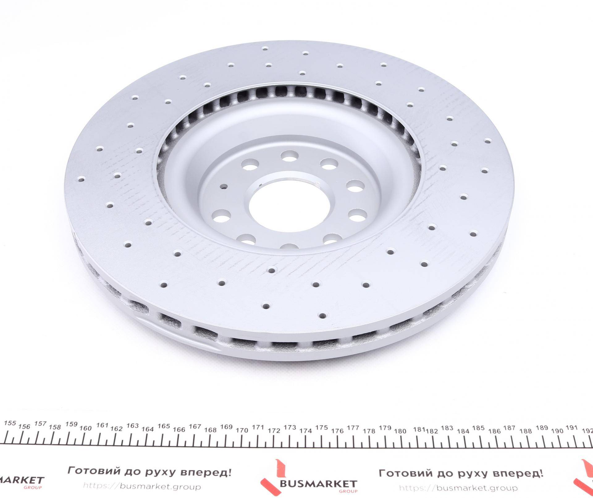 Диск гальмівний (передній) Audi A3/Skoda Octavia/VW Golf 13-/Passat 08- (340x30)(з отвор) (вент)
