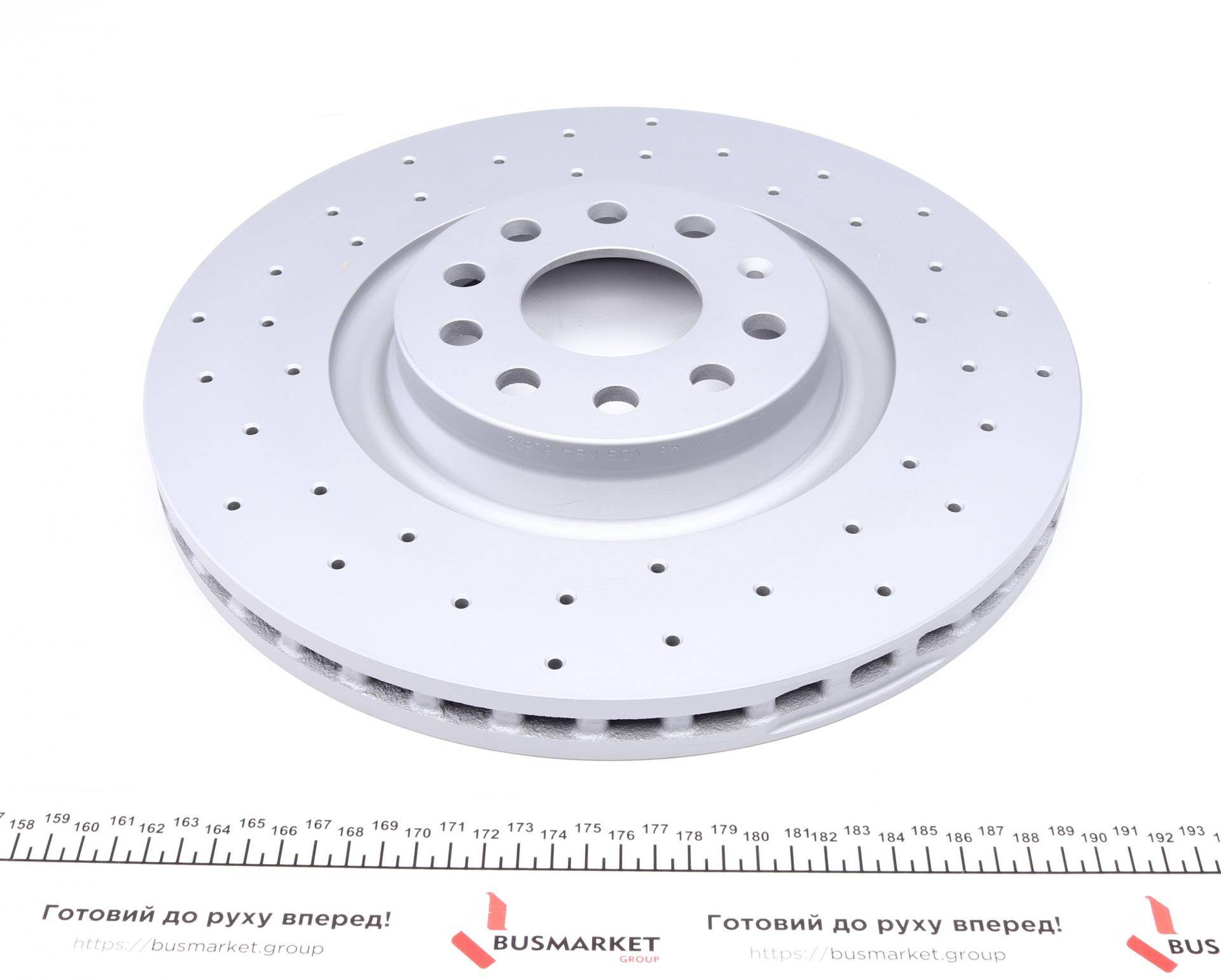 Диск гальмівний (передній) Audi A3/Skoda Octavia/VW Golf 13-/Passat 08- (340x30)(з отвор) (вент)
