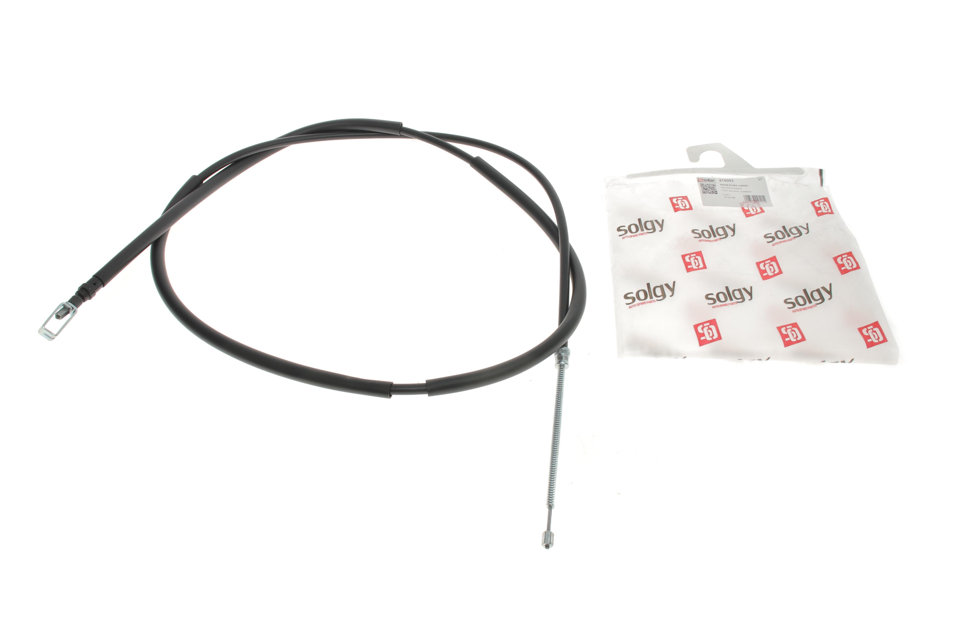 Трос ручника (задній) (R) Fiat Scudo/Peugeot Expert (бараб. гальм.) (2285/2065 мм)