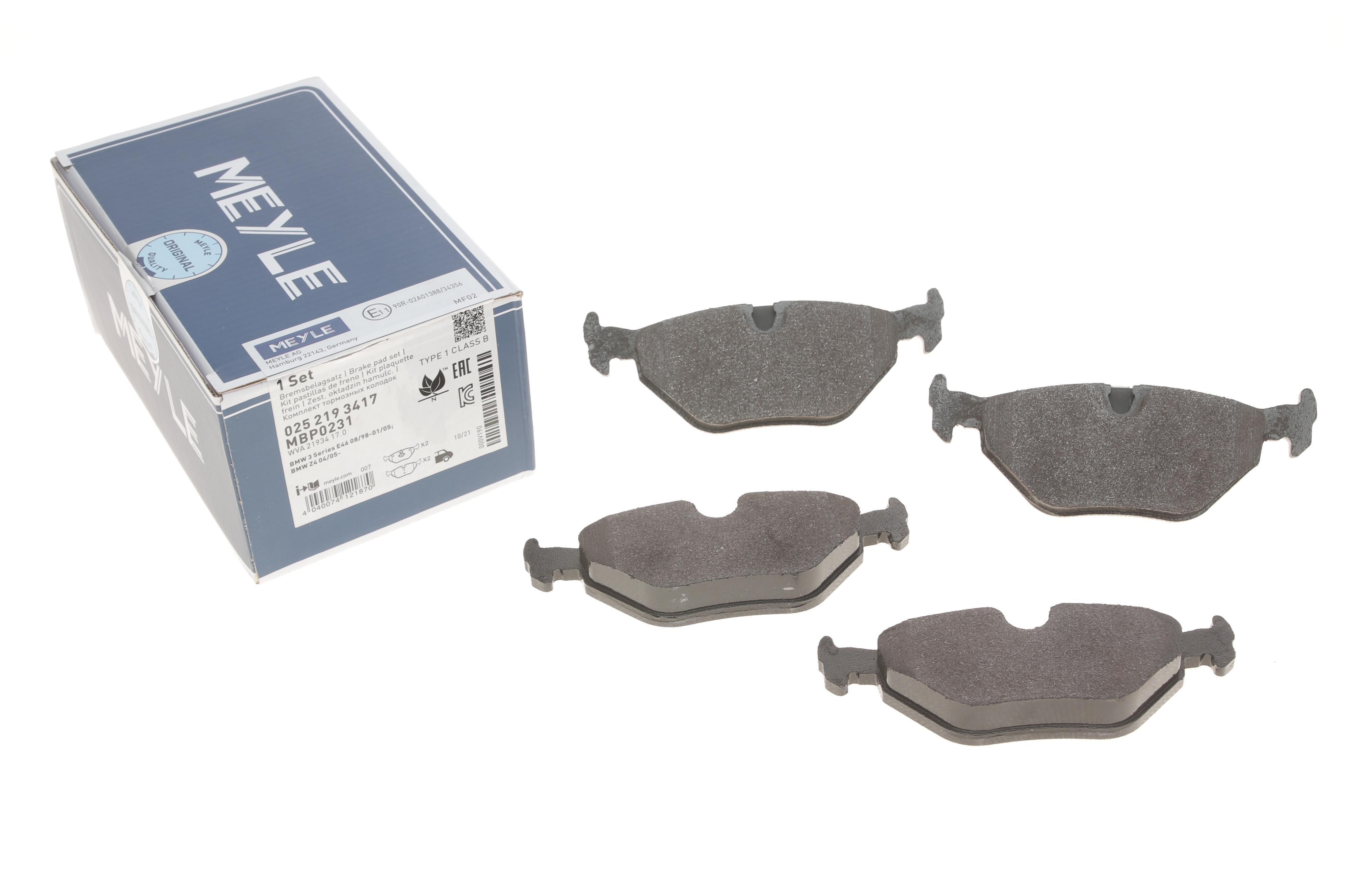 Колодки гальмівні (задні) BMW 3 (E46) 98-