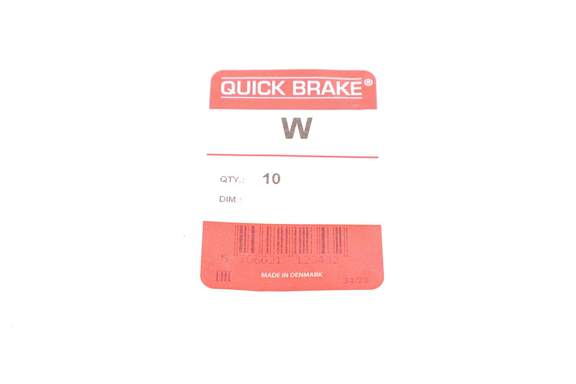 Кліпса кріплення гальмівних трубок/для 2-х ліній (3/16''- 5мм) = 171-W-10