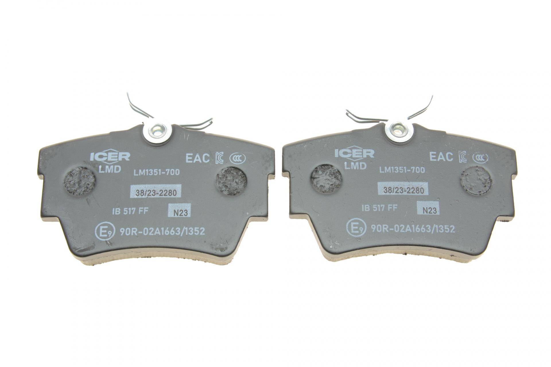 Колодки гальмівні (задні) Renault Trafic/Opel Vivaro/Nissan Primastar/Interstar 01-/NV300 16-