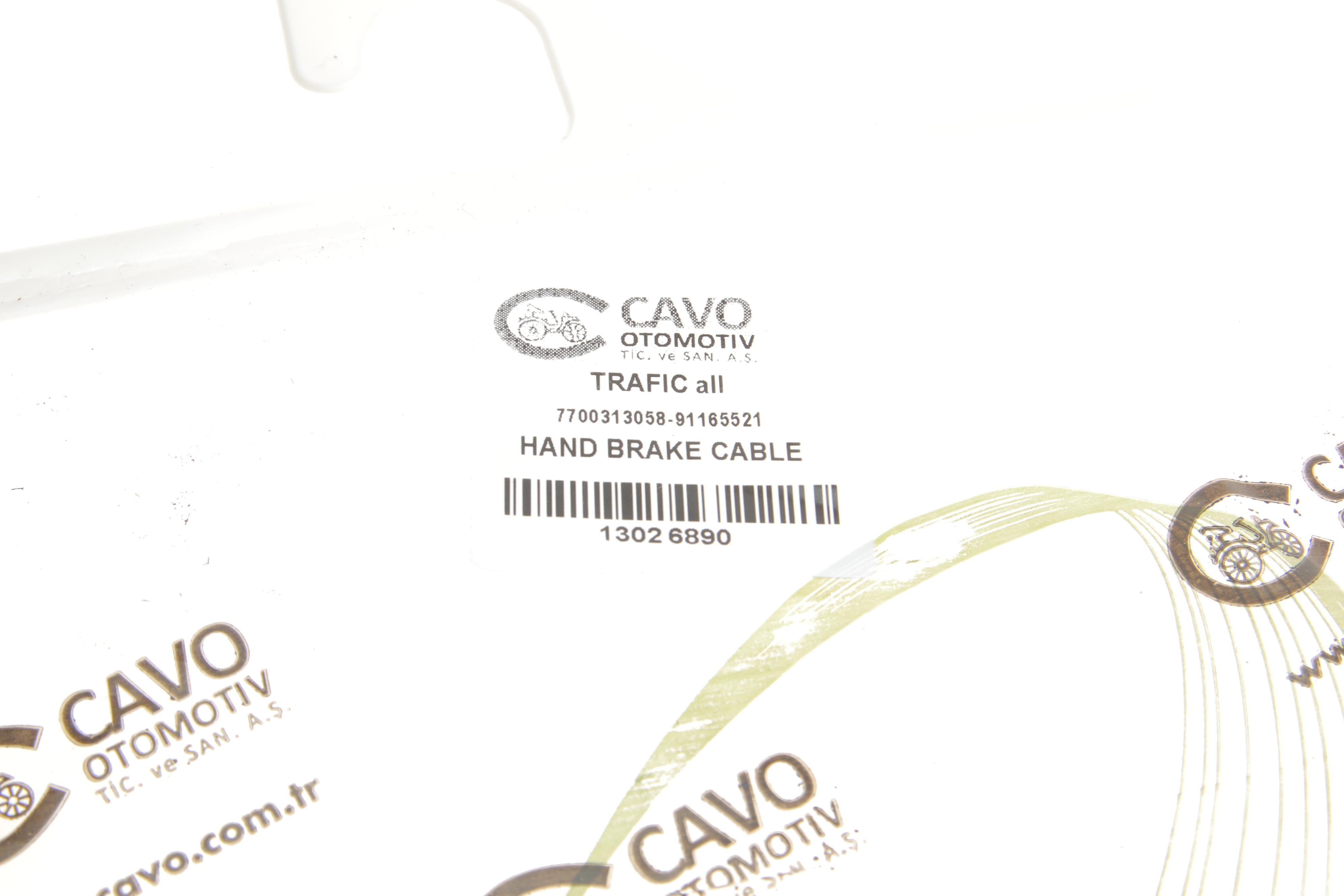 Трос ручника (передній) Renault Trafic II 01- (1185mm)