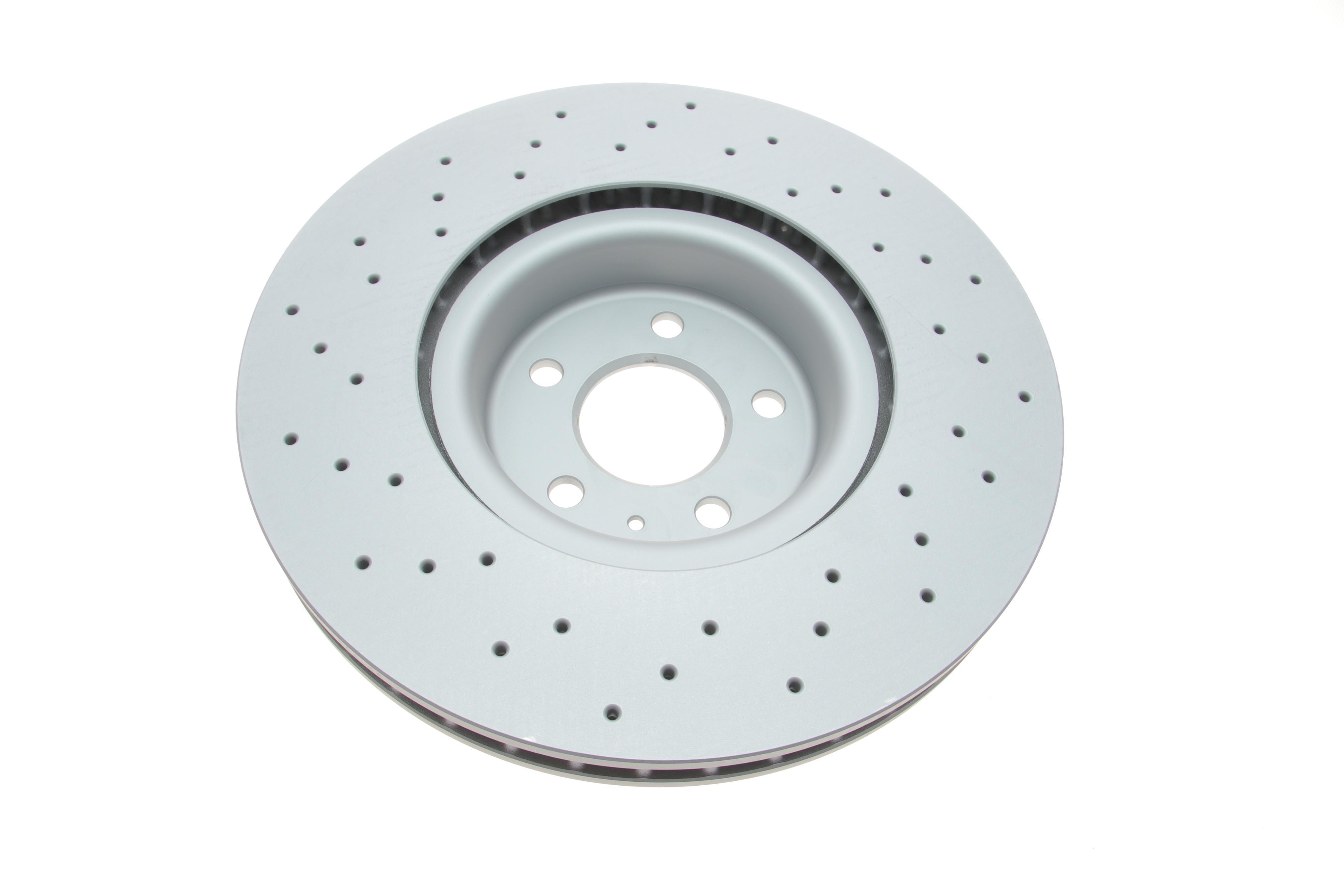 Диск гальмівний (передній) Audi A5/Q7 15-/VW Touareg 17- (349x34) (з покриттям) (з отворами) (вент)