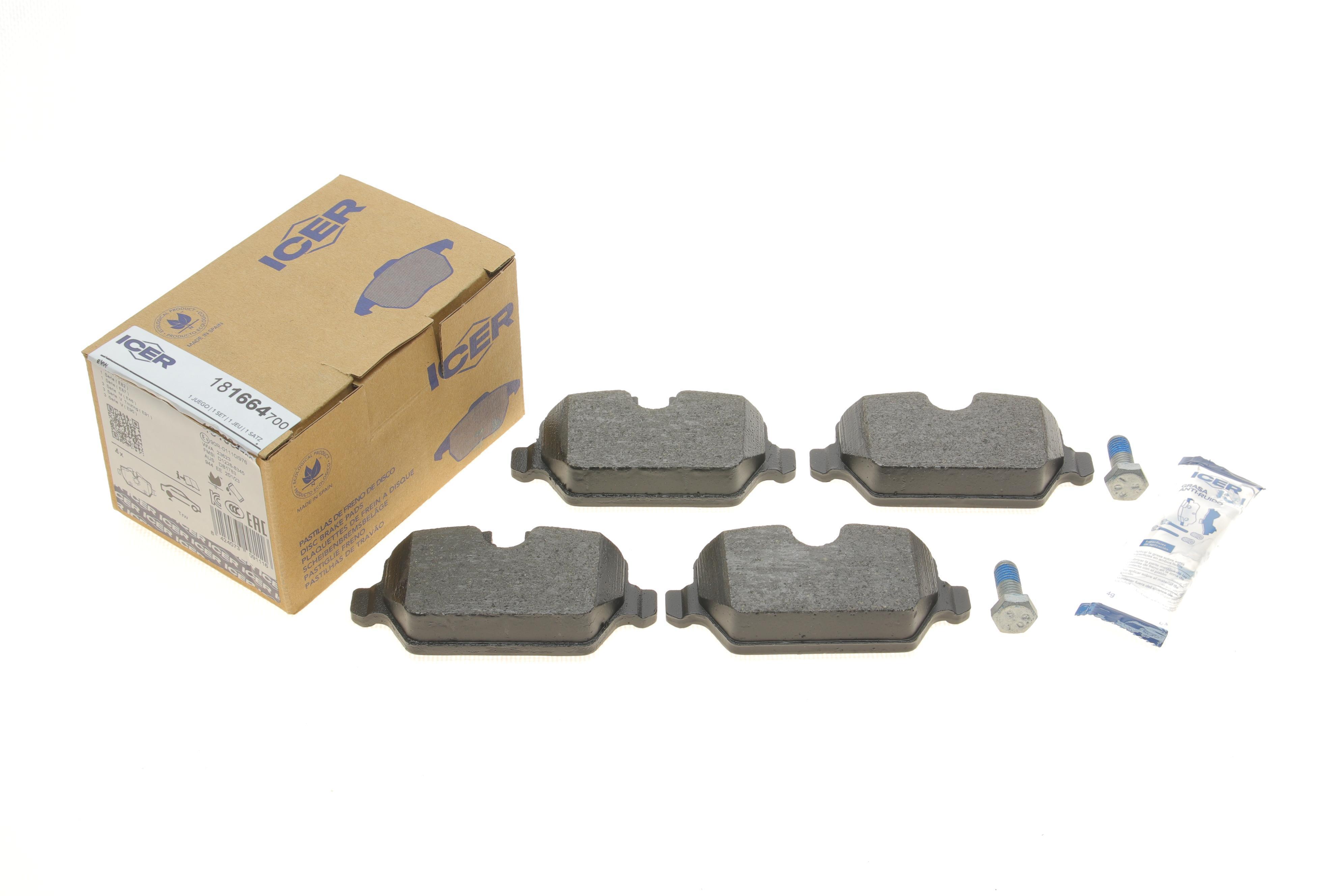 Колодки гальмівні (задні) BMW 1 (E81/E82/E87)/3 (E90/E91/E92/E93) 04-13