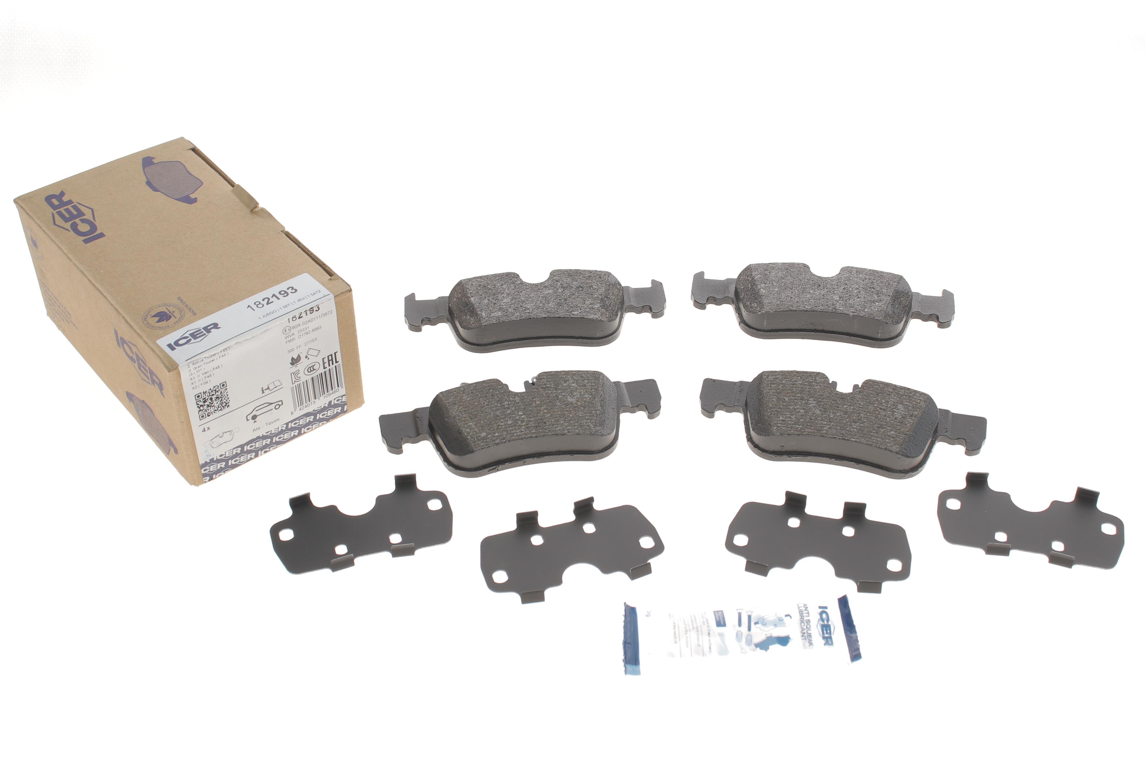 Колодки гальмівні (задні) BMW 1 (F52/F40)/X2 (F39) 17-/2 (F44-F46)/i3 (I01) 13-/X1 (F48)/Mini 14-