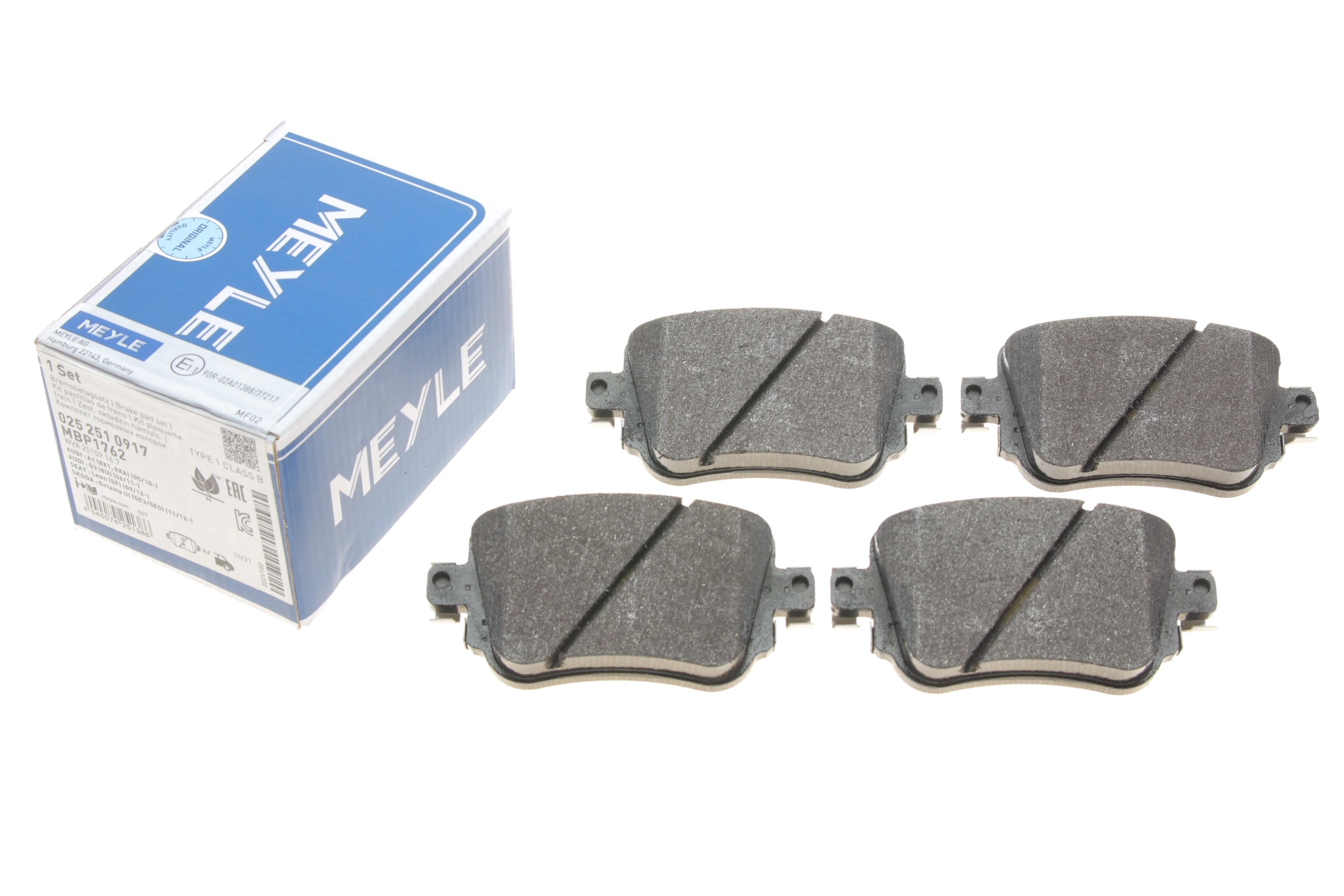 Колодки гальмівні (задні) Audi Q3/Skoda Octavia/Seat Leon/VW Golf/Sharan 12-/Passat B8/Caddy IV 14-