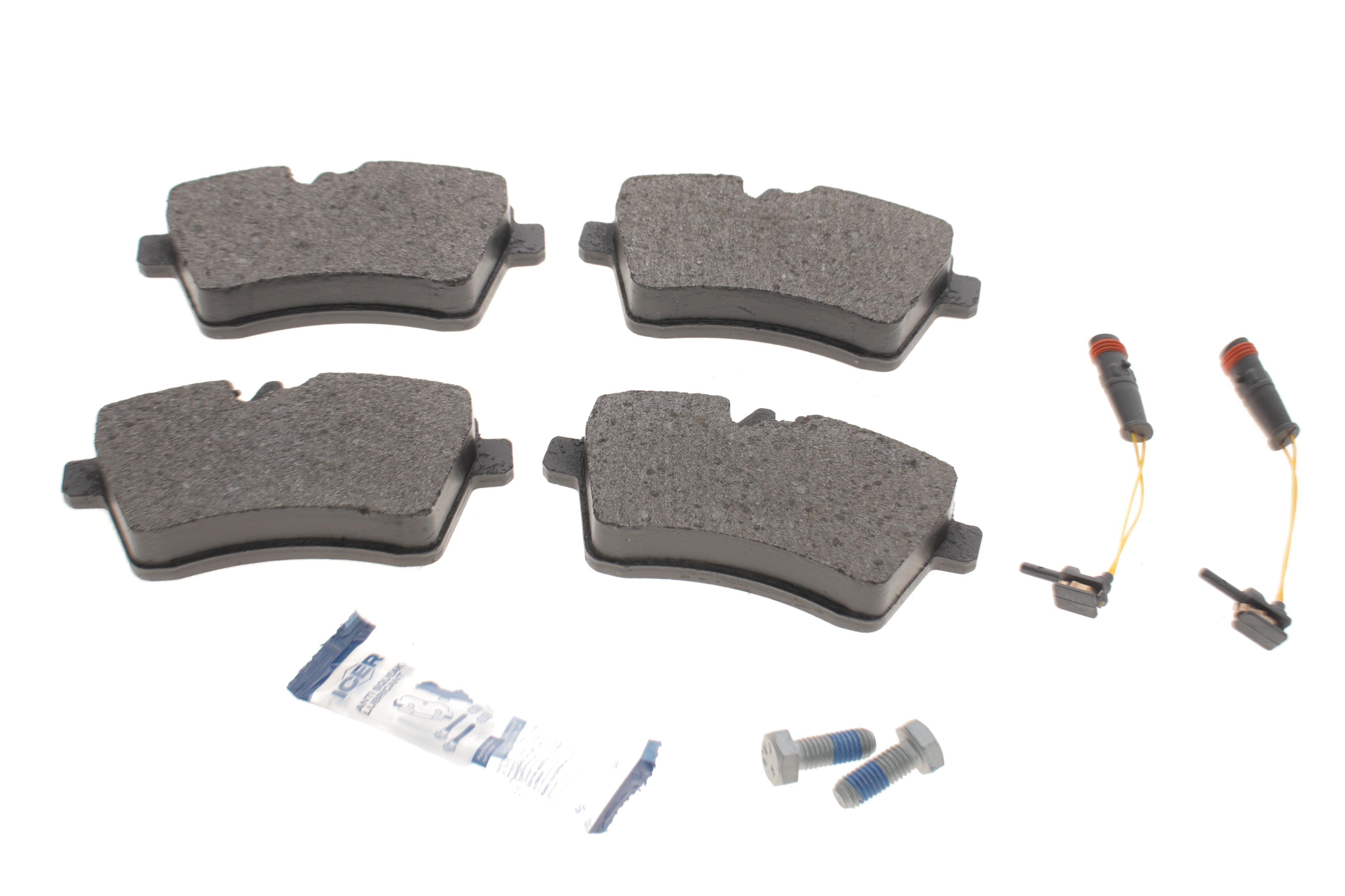 Колодки гальмівні (передні) MB A-class (W169) 04-12/B-class (W245) 05-11 (+датчики)