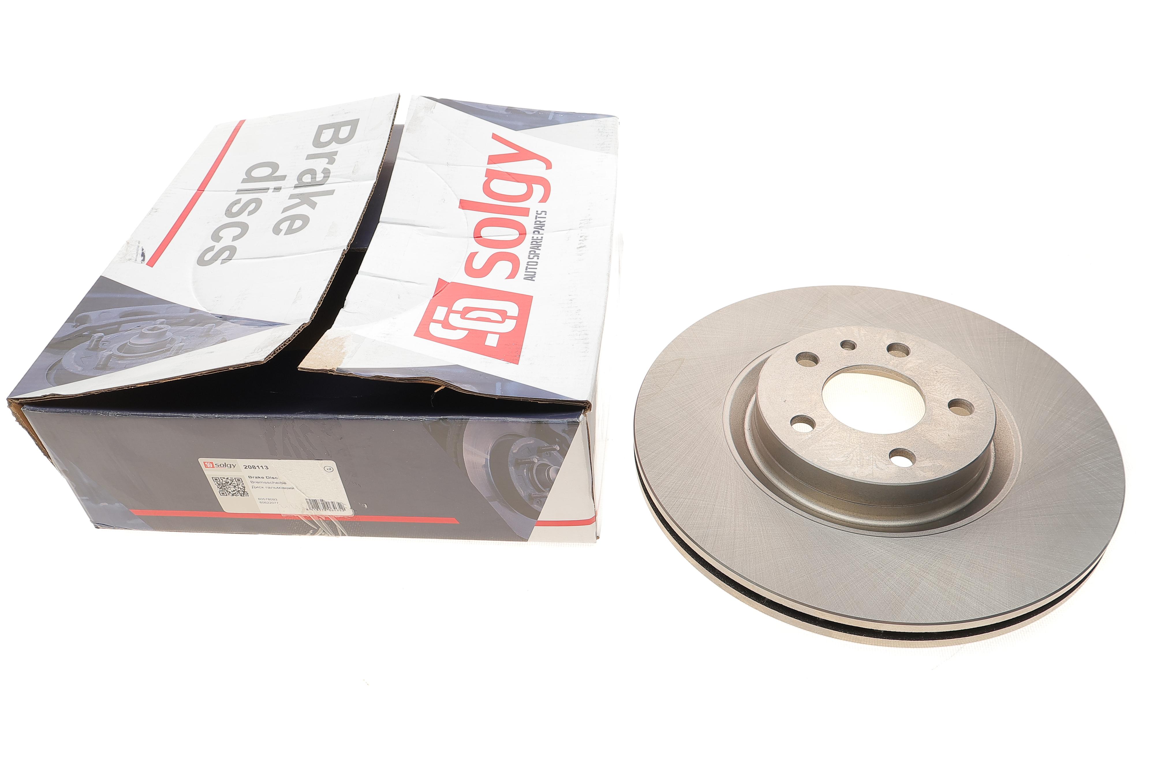 Диск гальмівний (передній) Fiat Doblo 10- (284x22)