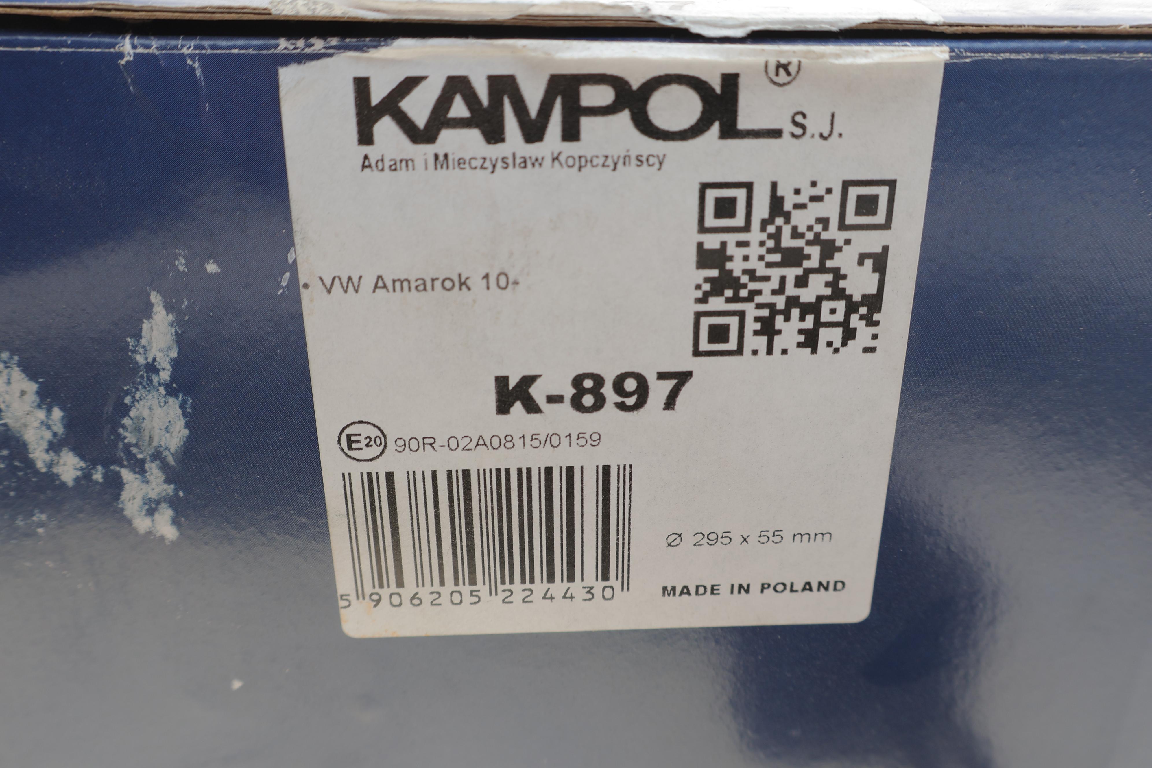 Колодки ручника VW Amarok 2.0 TDI 10- (295x57)