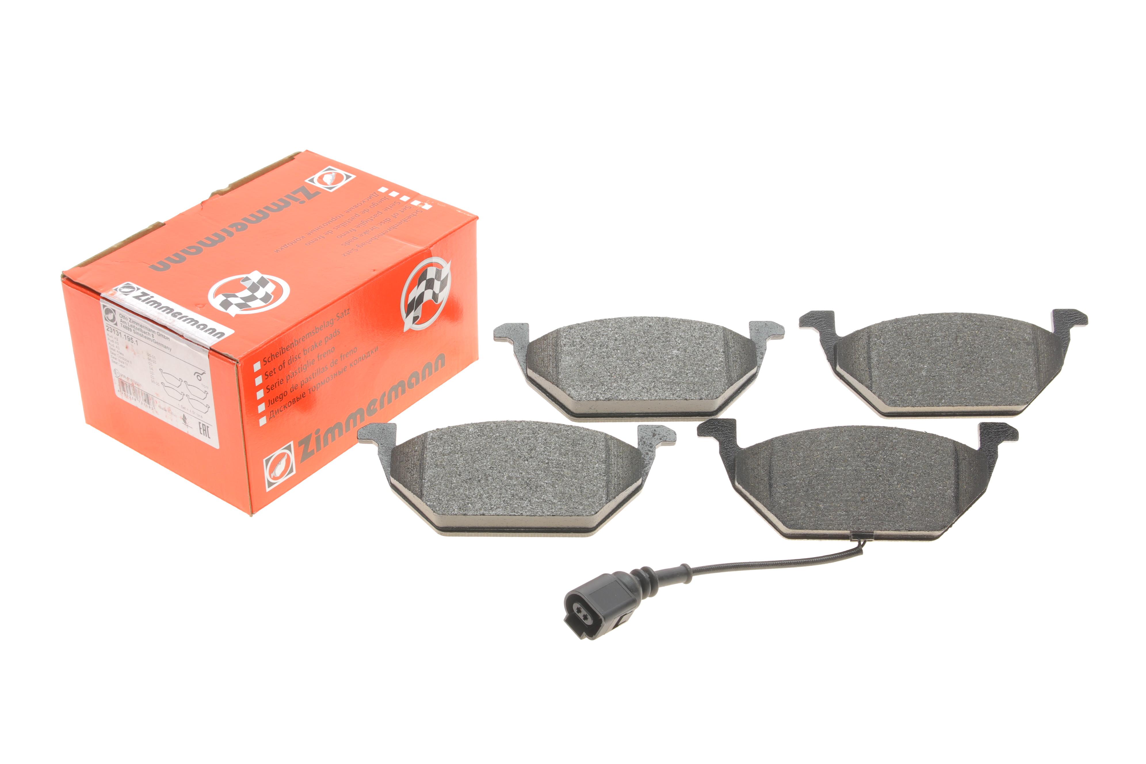 Колодки гальмівні (передні) VW Caddy 03-15 (Ate-Teves) (з датчиком)