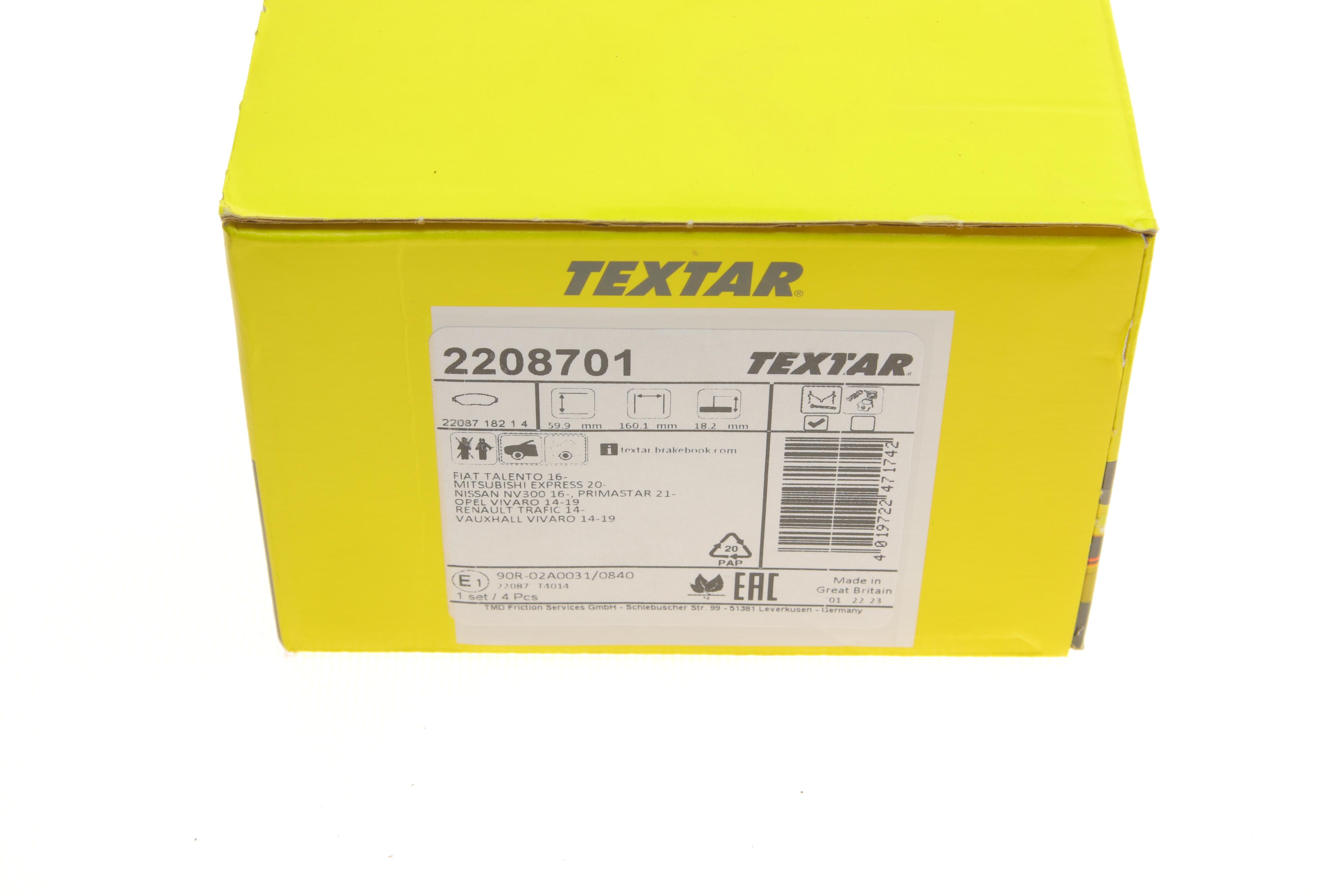 Колодки гальмівні (передні) Renault Trafic 1.6 dCi 14- (TRW) Q+