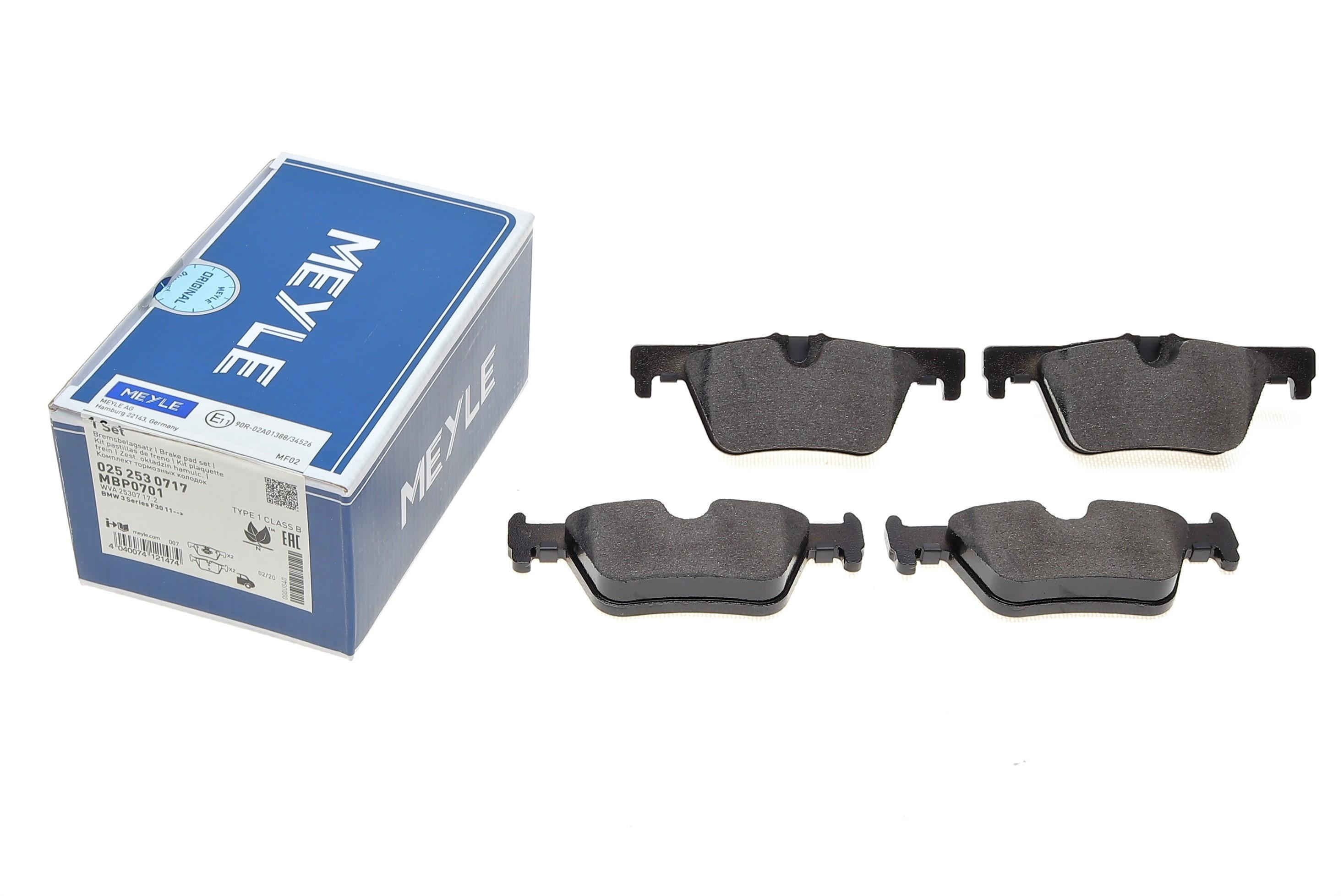 Колодки гальмівні (задні) BMW 3 (F30/F31/F34)/4 (F36) 11-